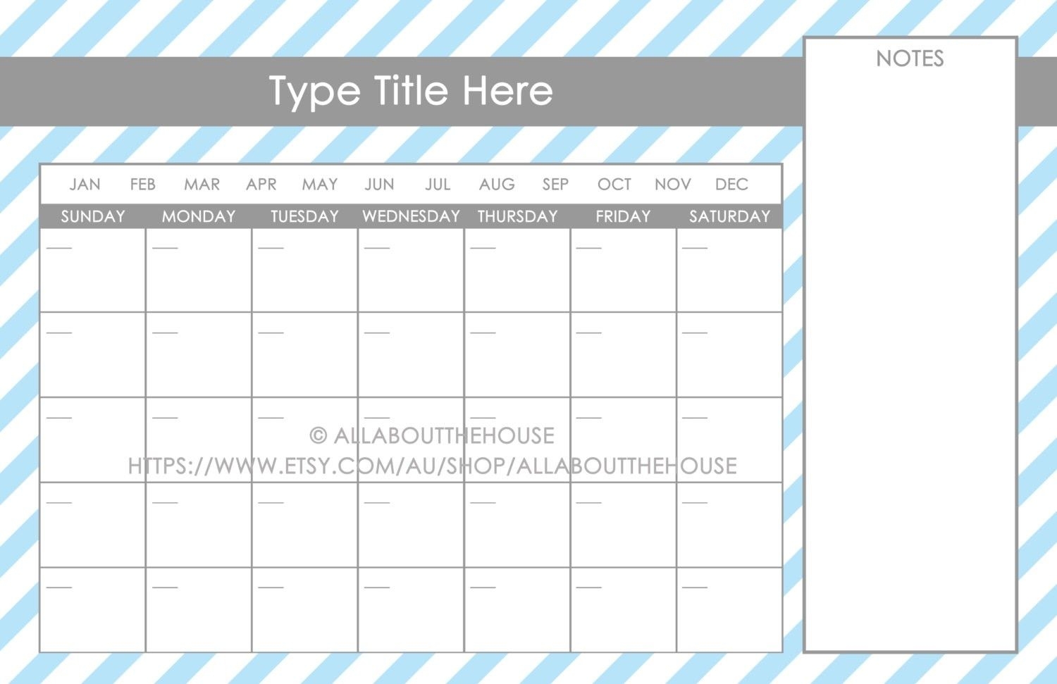 How to 11 X 17 Calendar Templates Get Your Calendar Printable