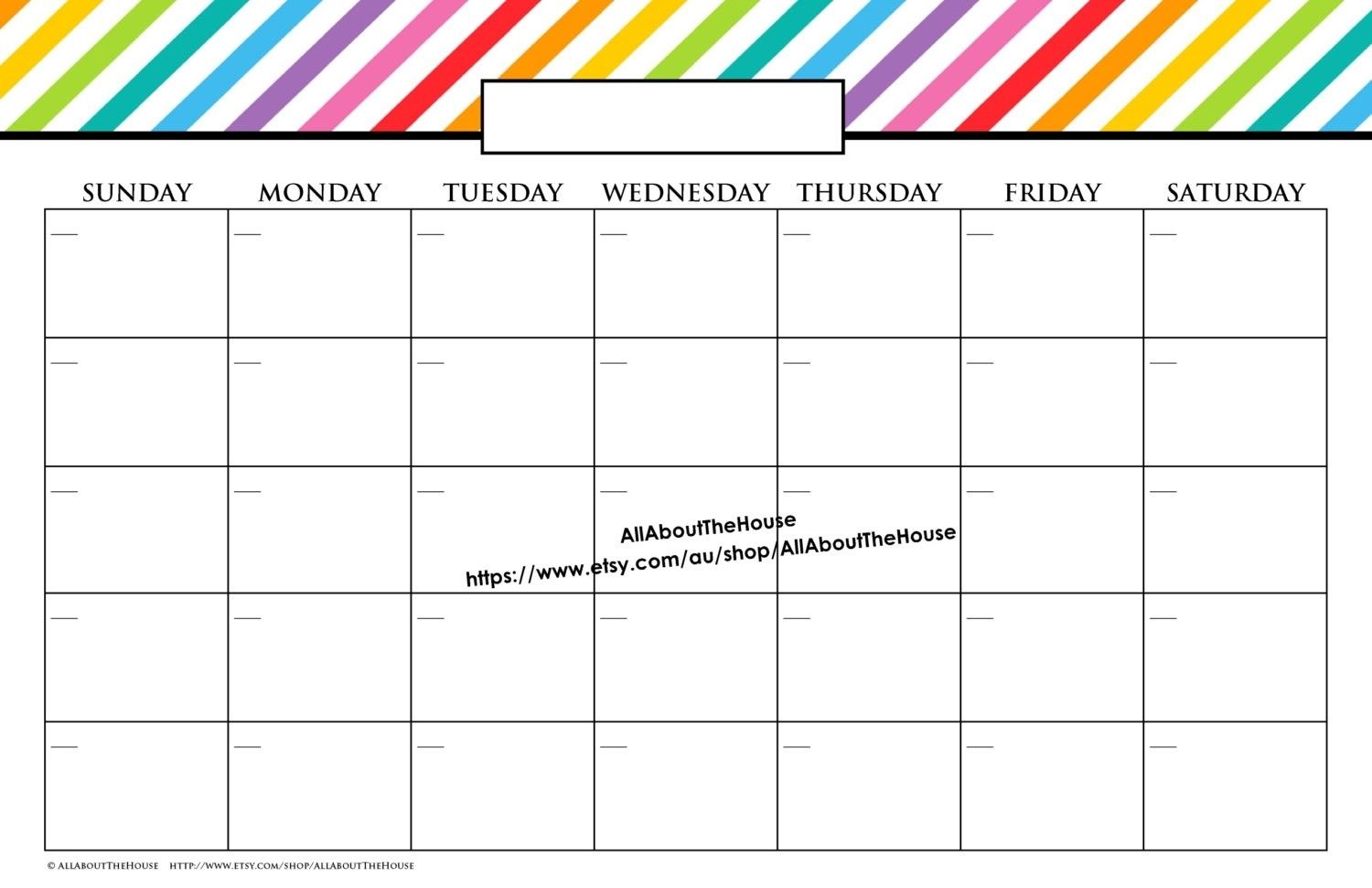 How to 11 X 17 Calendar Templates - Get Your Calendar Printable