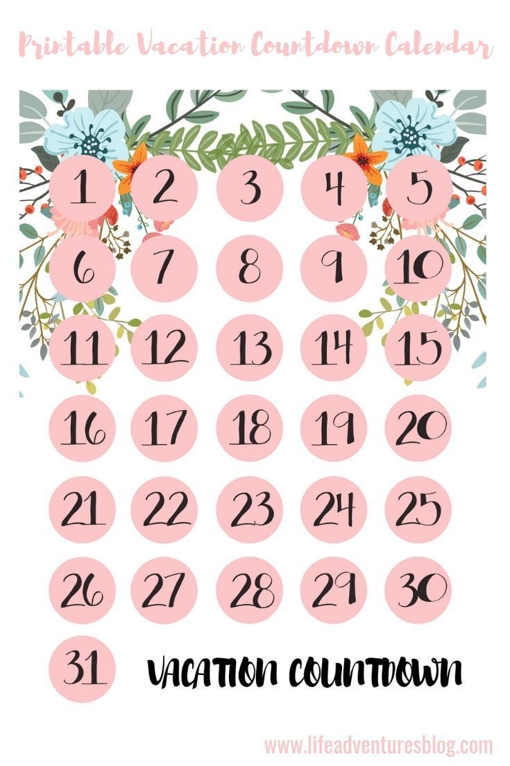 13 Fabulous Vacation Countdown Calendars | Kittybabylove
