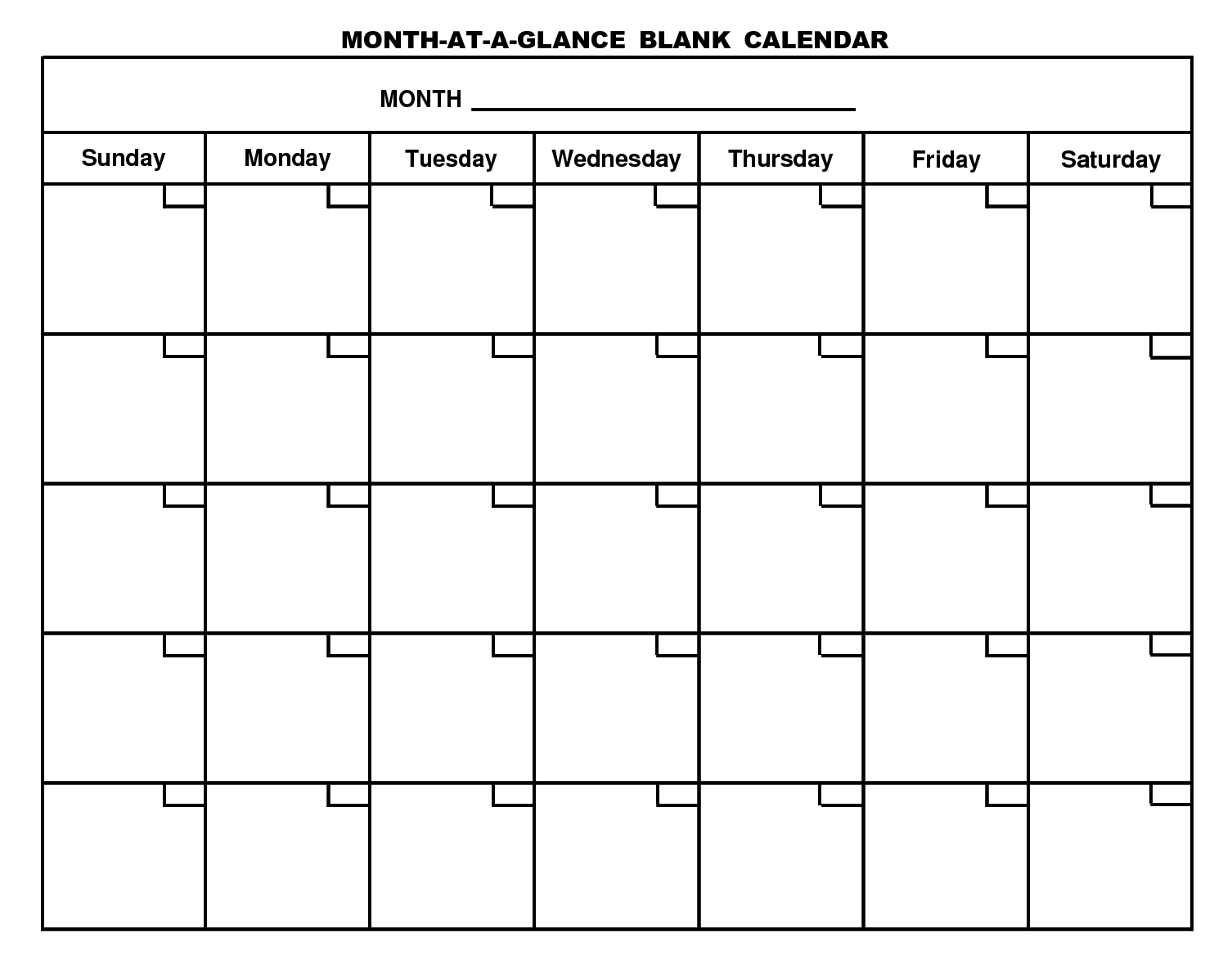 14 Blank Activity Calendar Template Images - Printable Blank