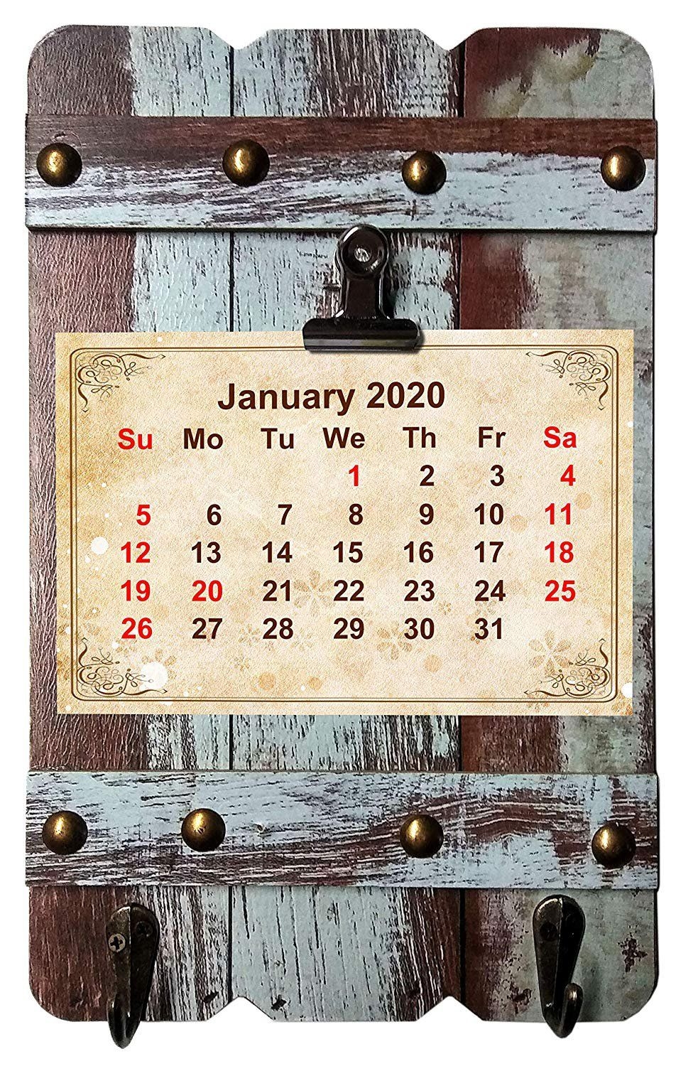 2019-2020 16 Months Wall Calendar + Fashion Frame Board