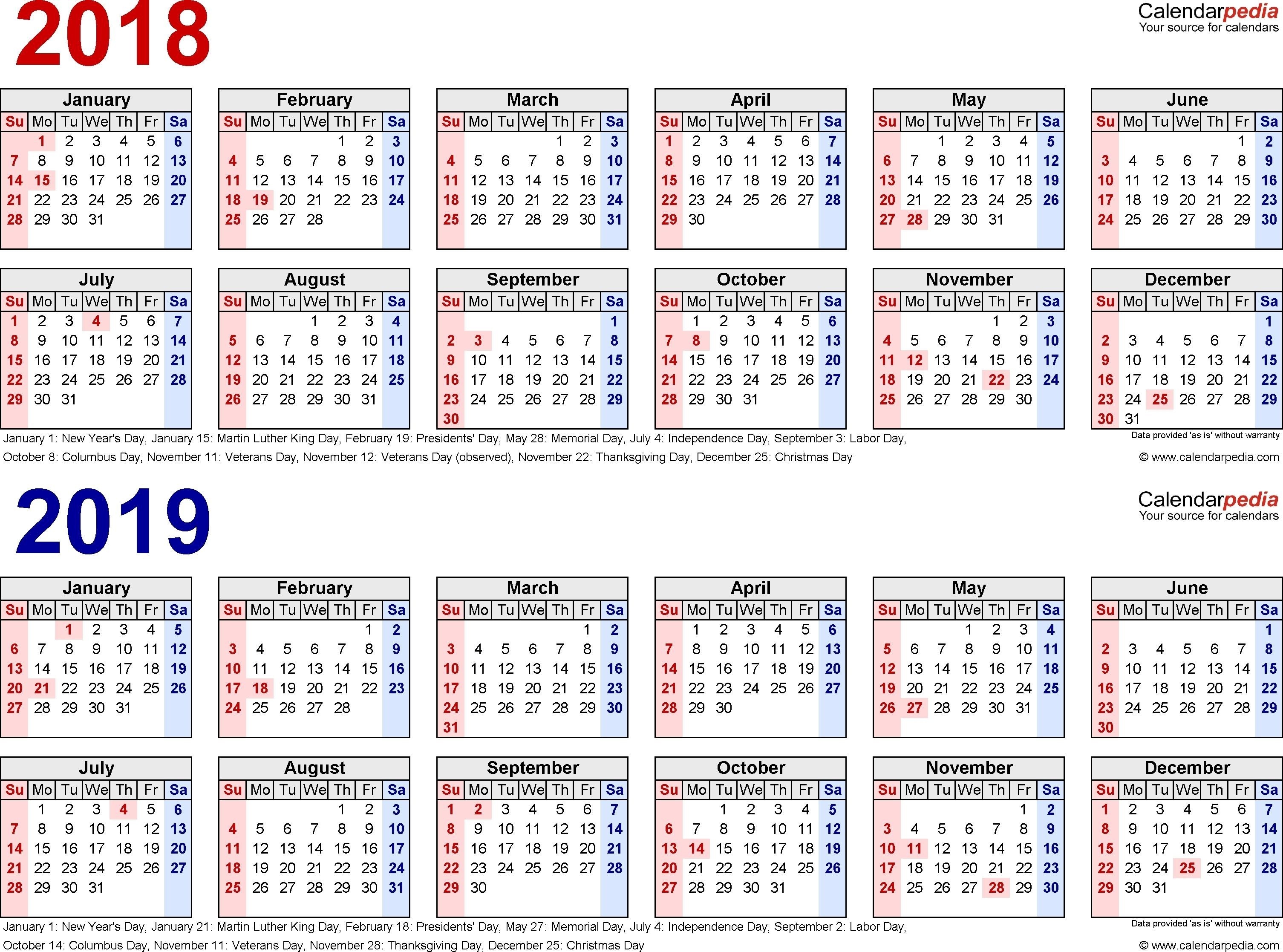 2019 Biweekly Payroll Calendar Template | Payroll Calendar