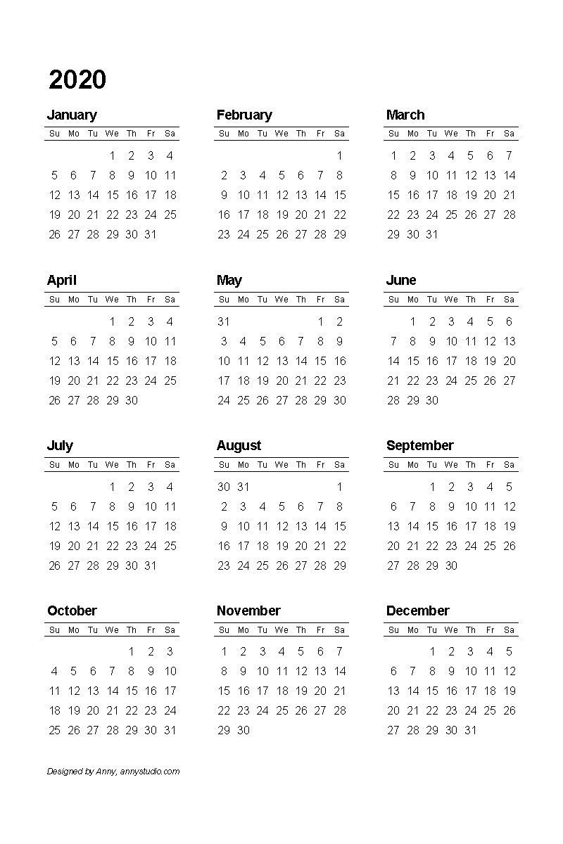 Create Your A Self Printed 8 1/2 X 11 Calender | Get Your Calendar ...