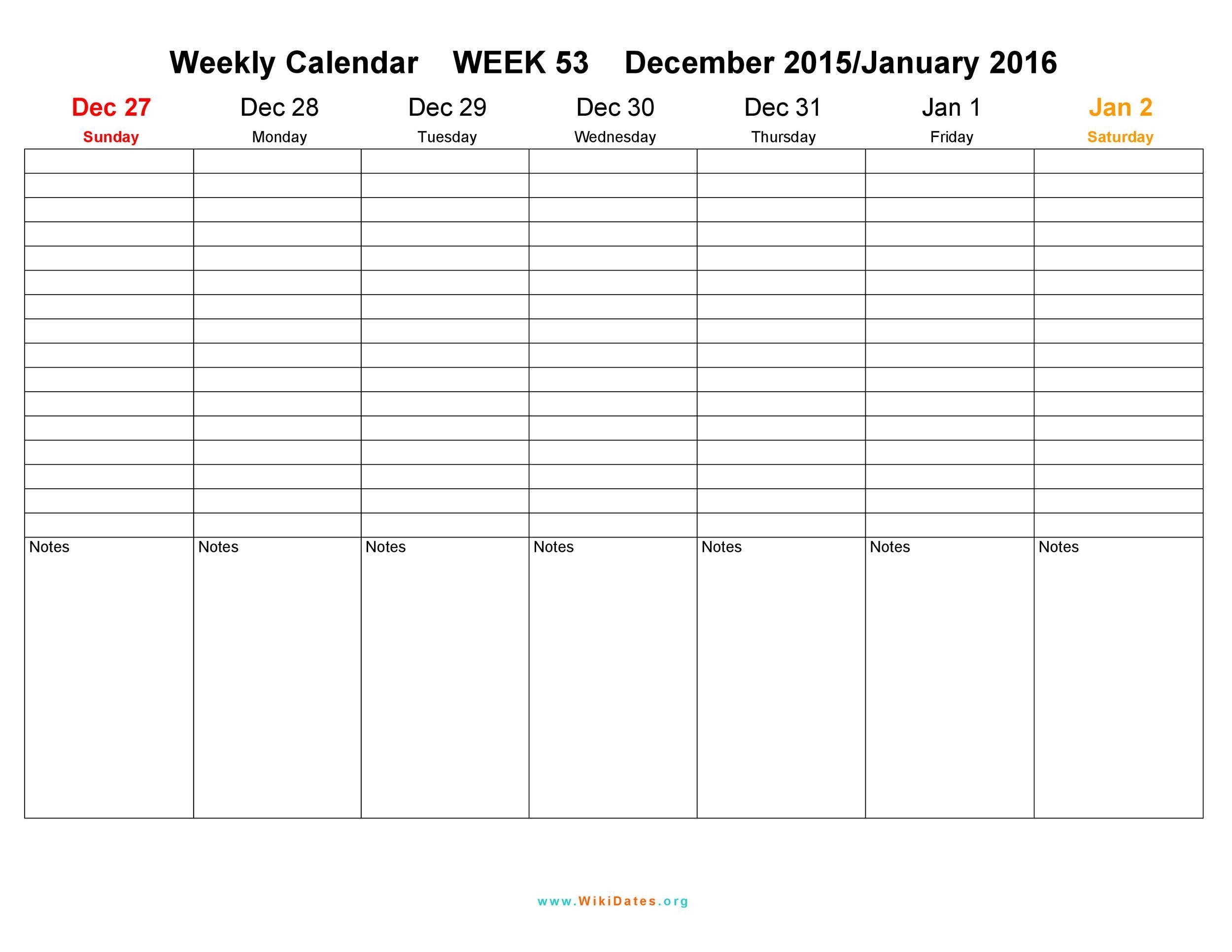 Effective 1 Week Calendar Template Get Your Calendar Printable