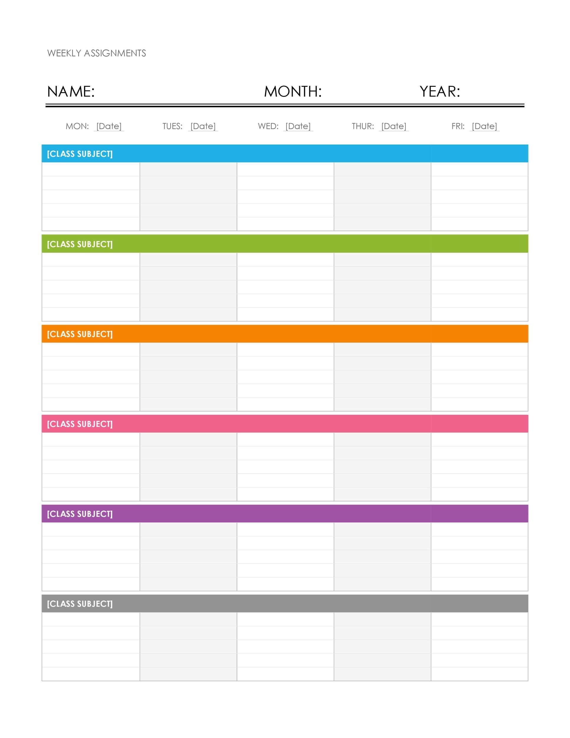Universal Editable One Week Calendar Get Your Calendar Printable