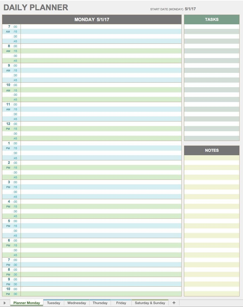 28 Free Time Management Templates | Marketing Calendar