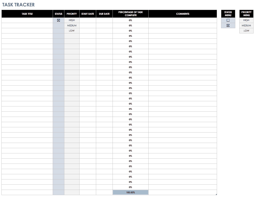 28 Free Time Management Worksheets | Smartsheet