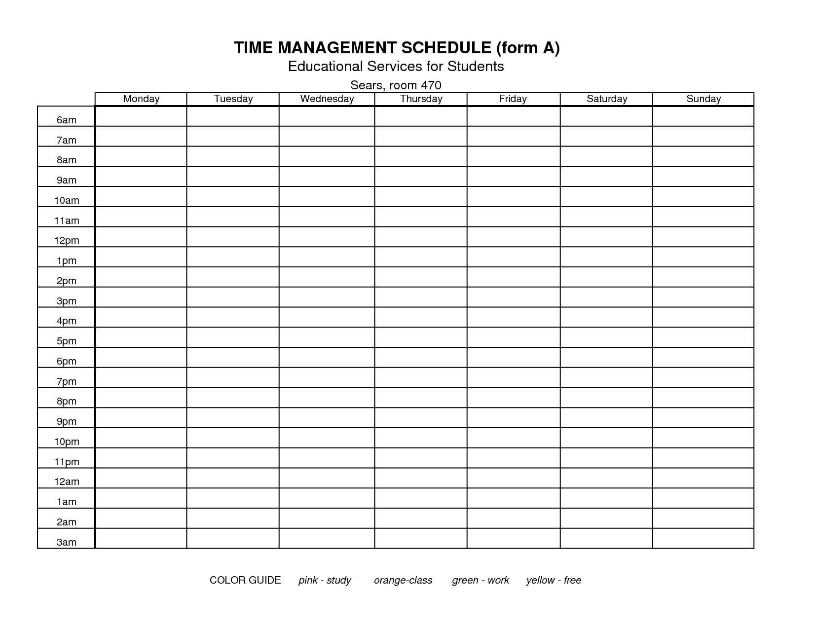 28+ [ Time Management Planner Templates Free ] | 25 Best