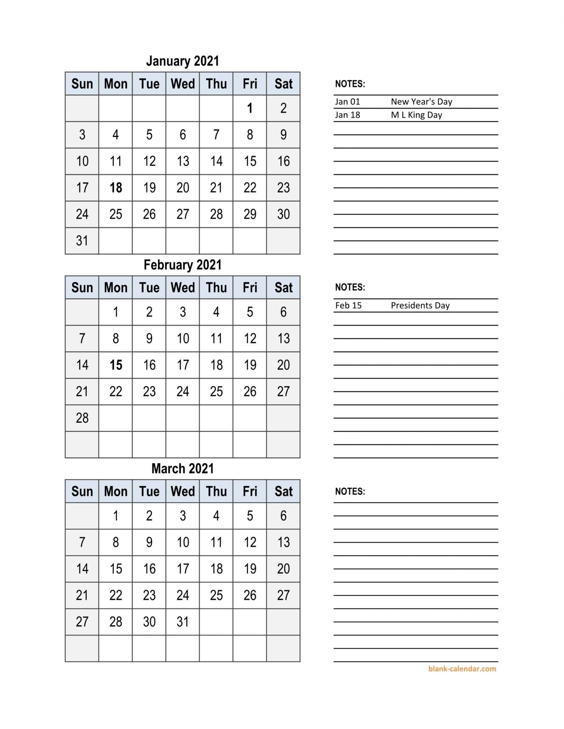 3 Month Calendar 2021 Excel Di 2020