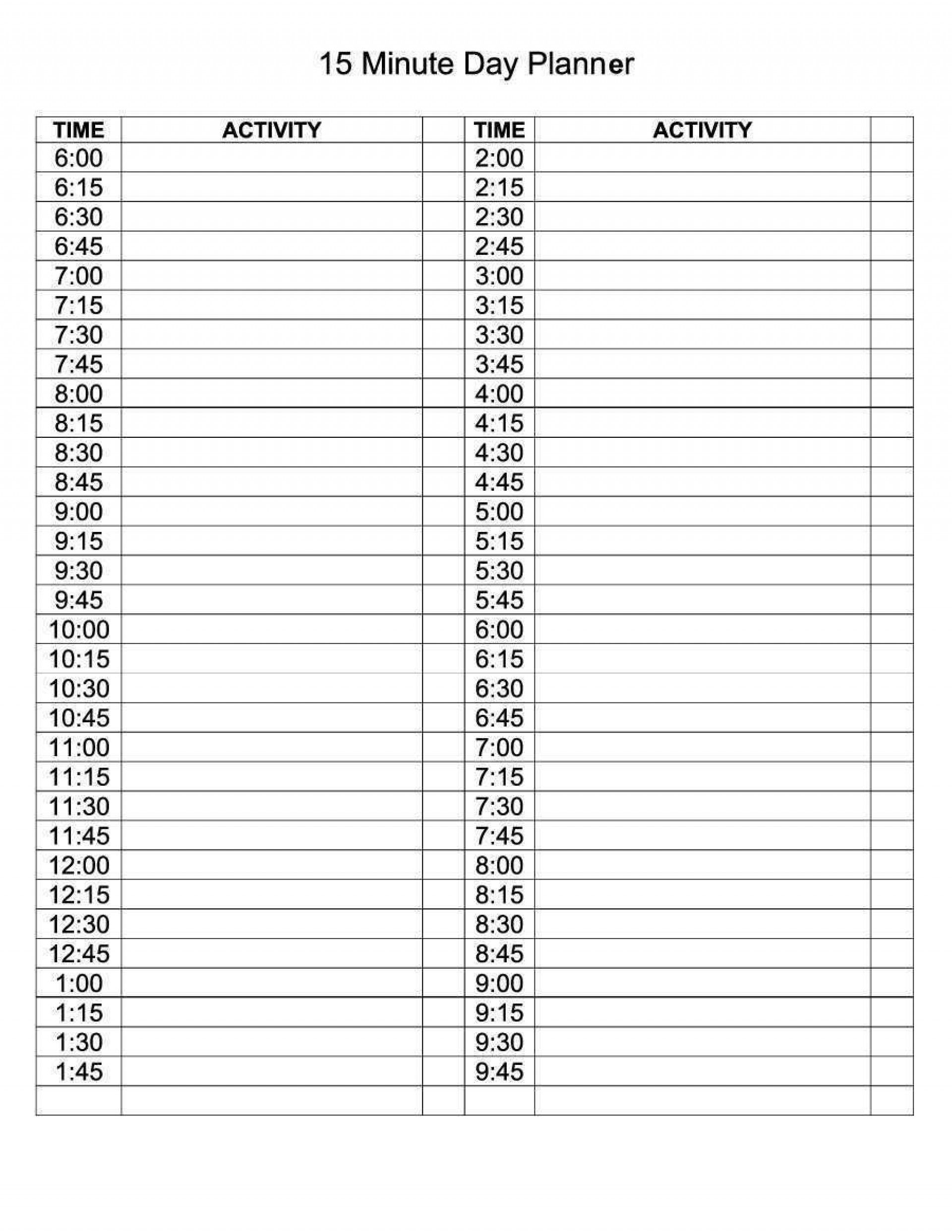 30 Day Calendar Template ~ Addictionary