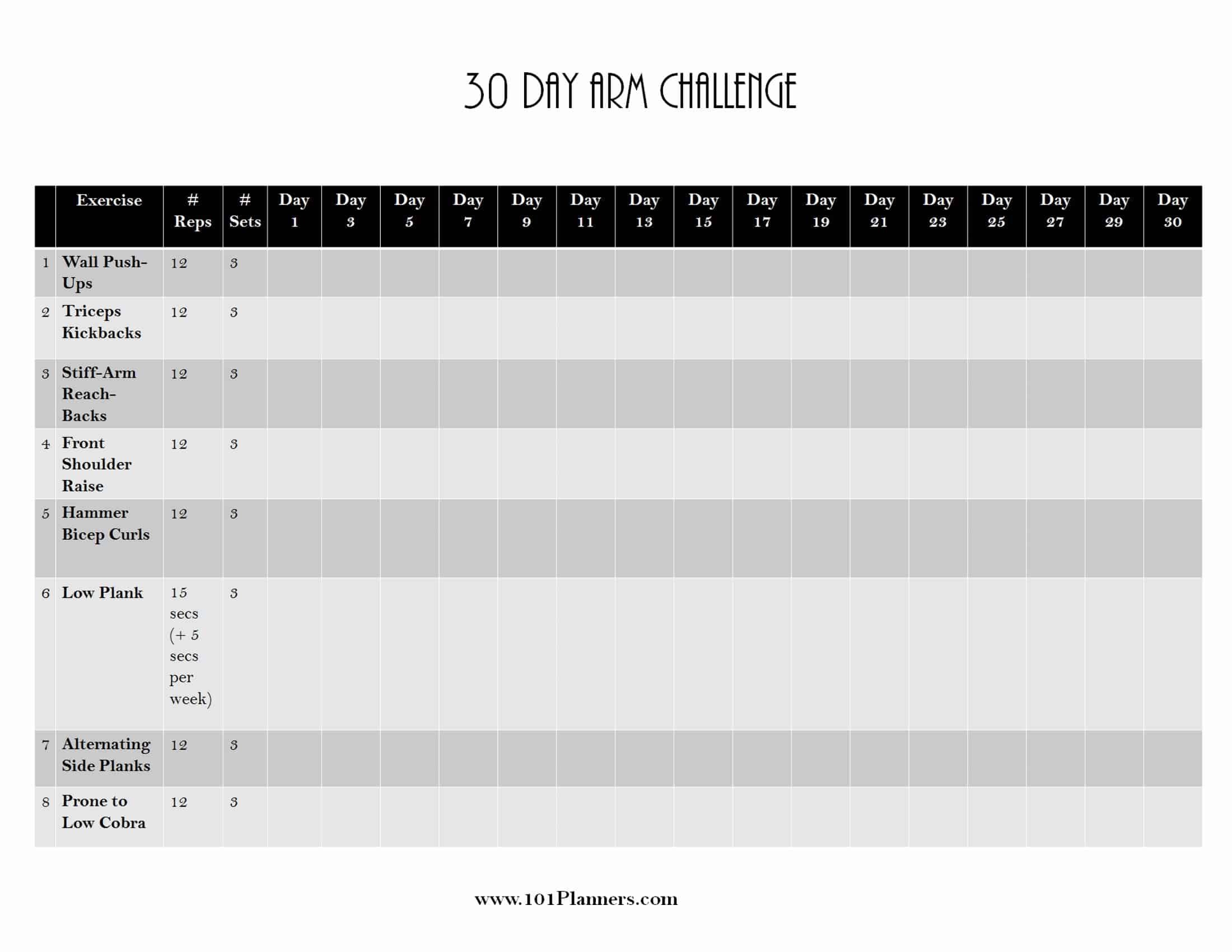 30 Day Challenges