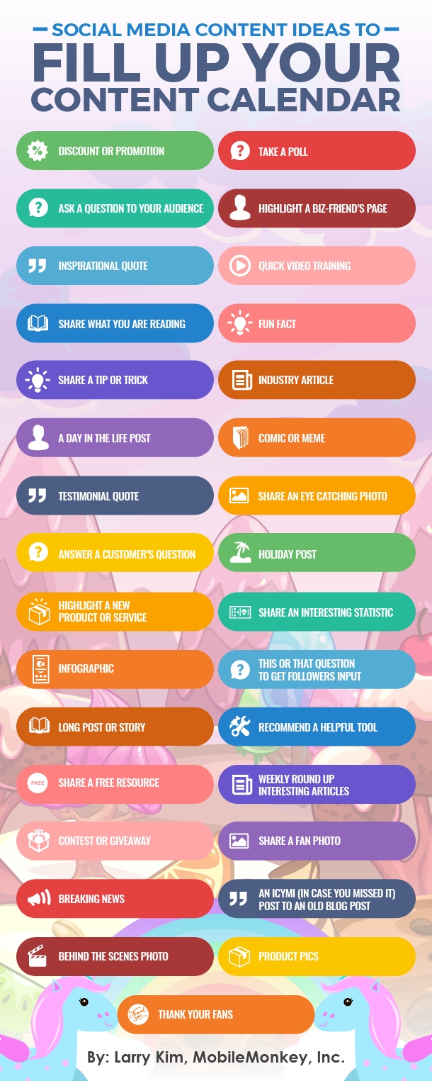 31 Social Media Content Ideas To Fill Up Your Content Calendar