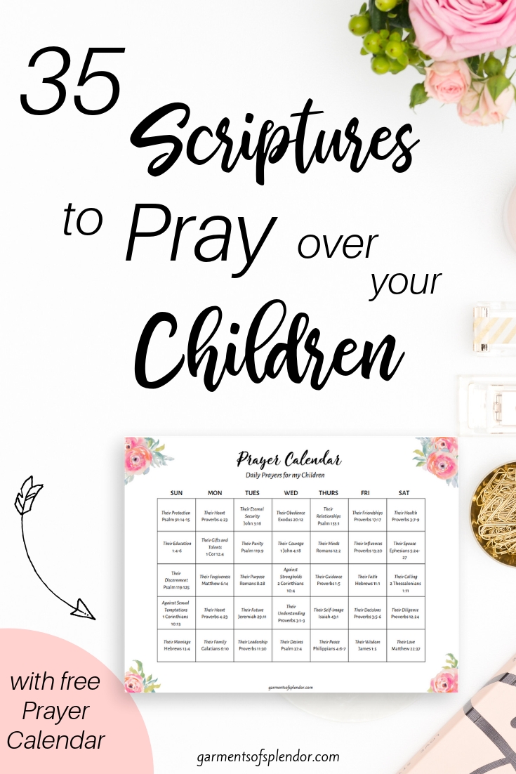 35 Scriptures To Pray Over Your Children (With Free Prayer