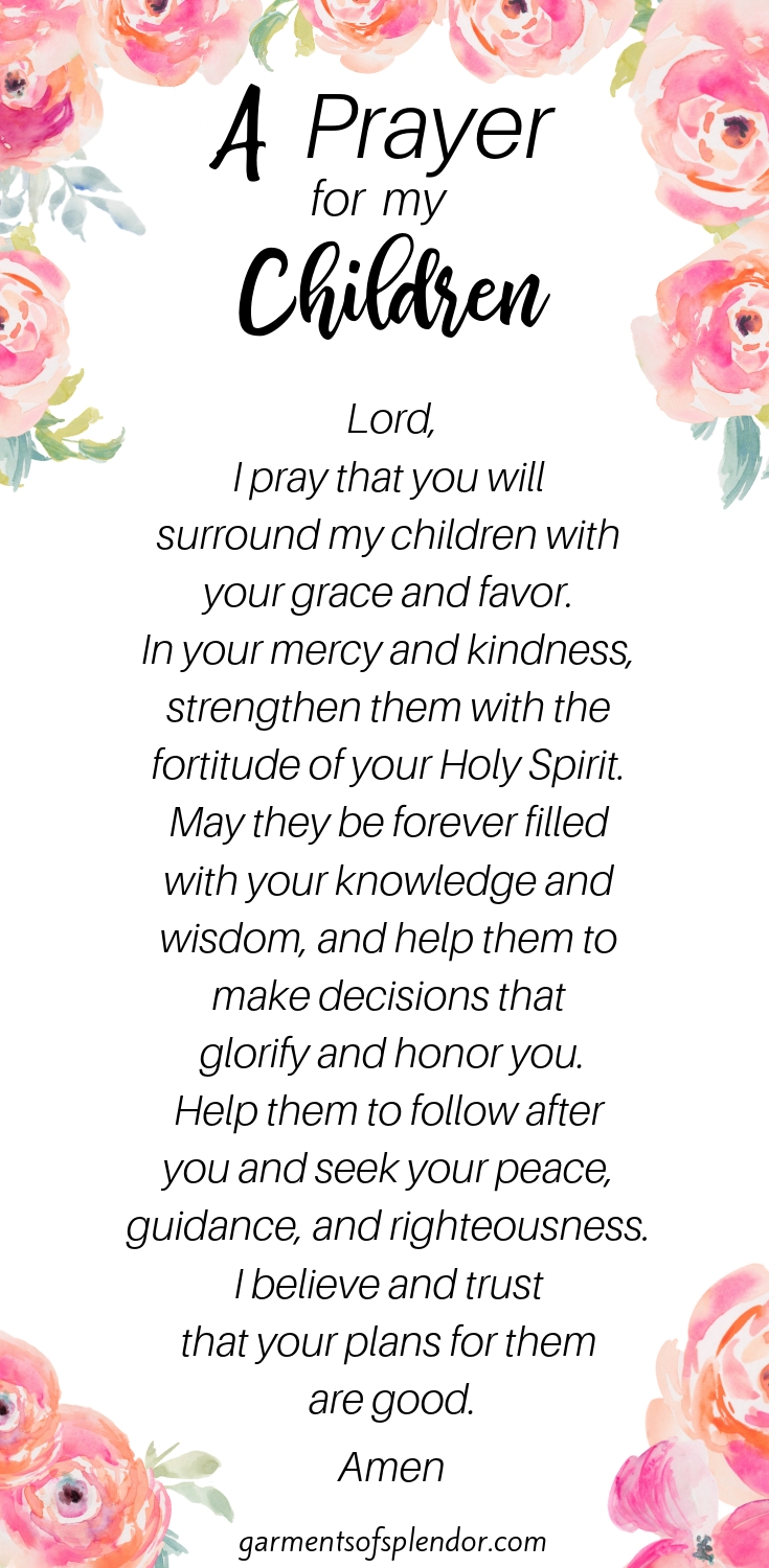 35 Scriptures To Pray Over Your Children (With Free Prayer