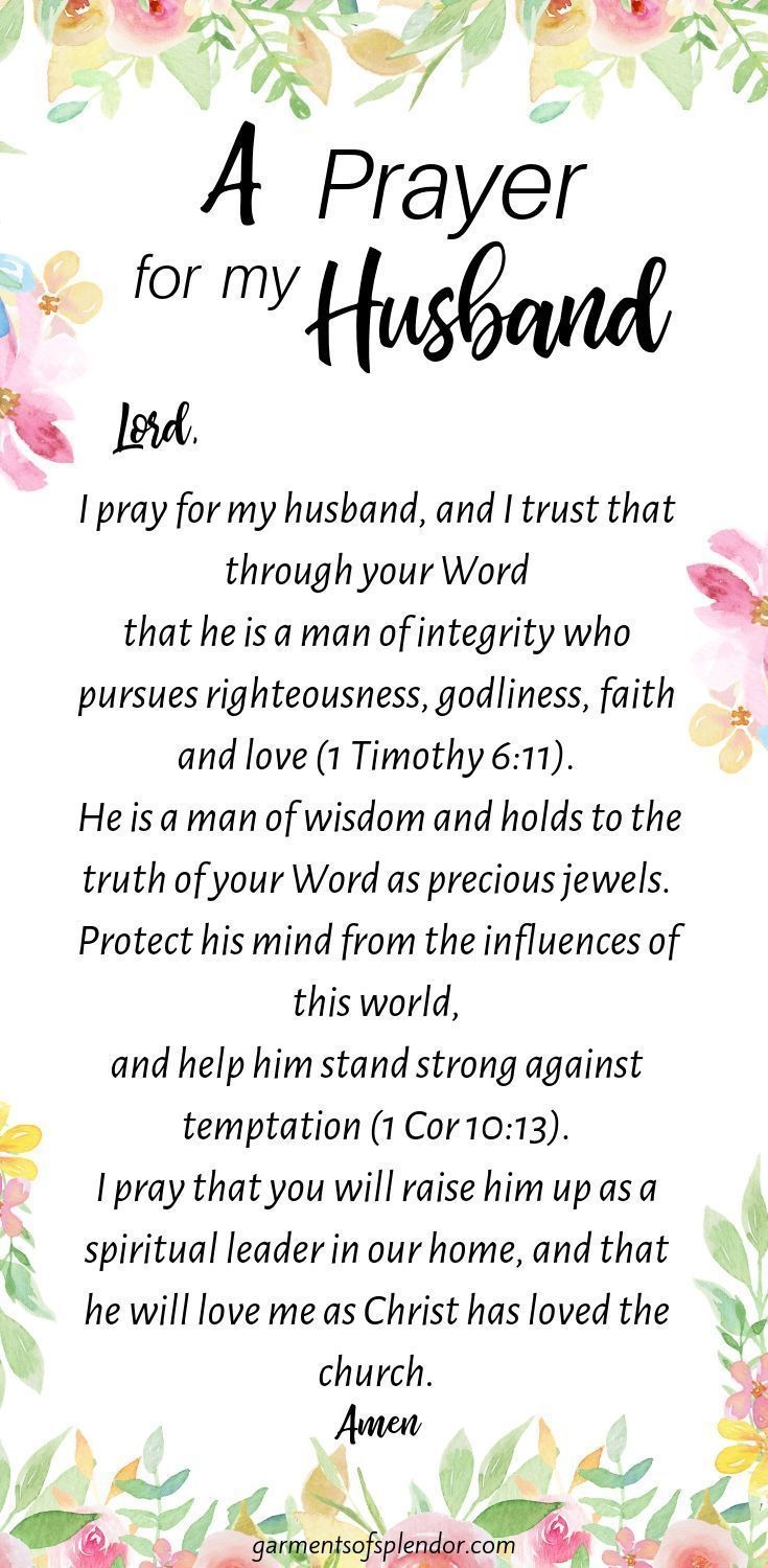 35 Scriptures To Pray Over Your Husband (With Free Prayer