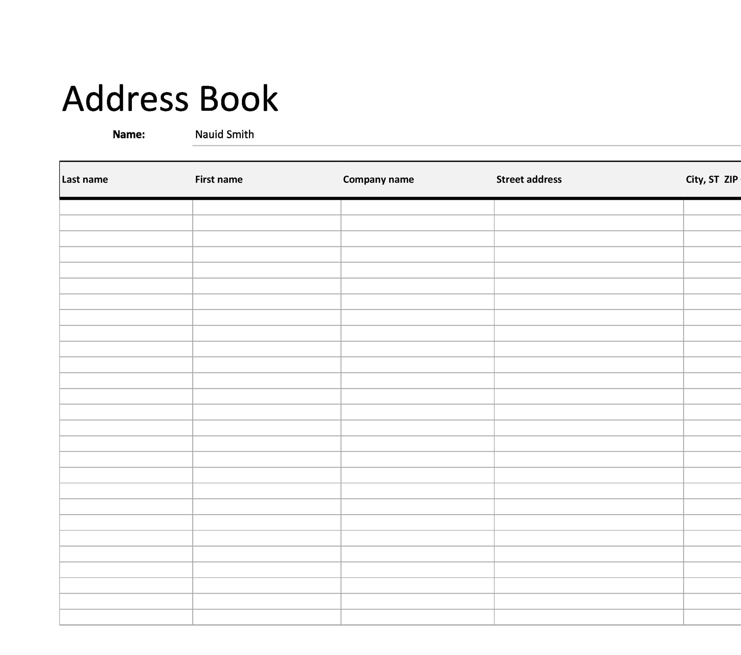 40 Phone &amp; Email Contact List Templates [Word, Excel] ᐅ