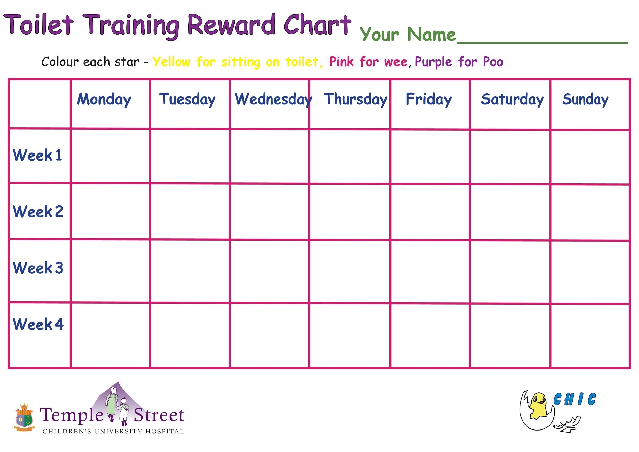 44 Printable Reward Charts For Kids (Pdf, Excel &amp; Word)