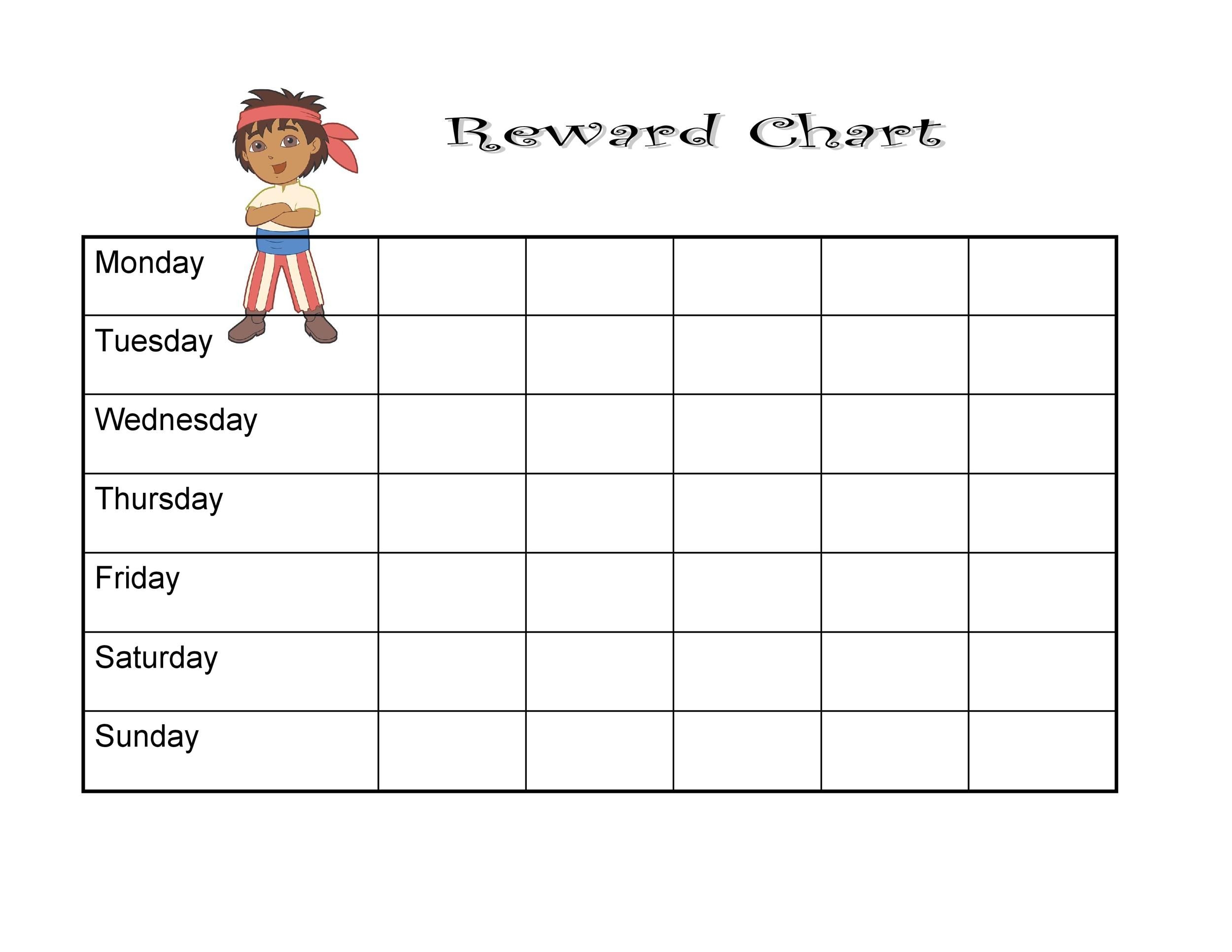 44 Printable Reward Charts For Kids (Pdf, Excel &amp; Word)