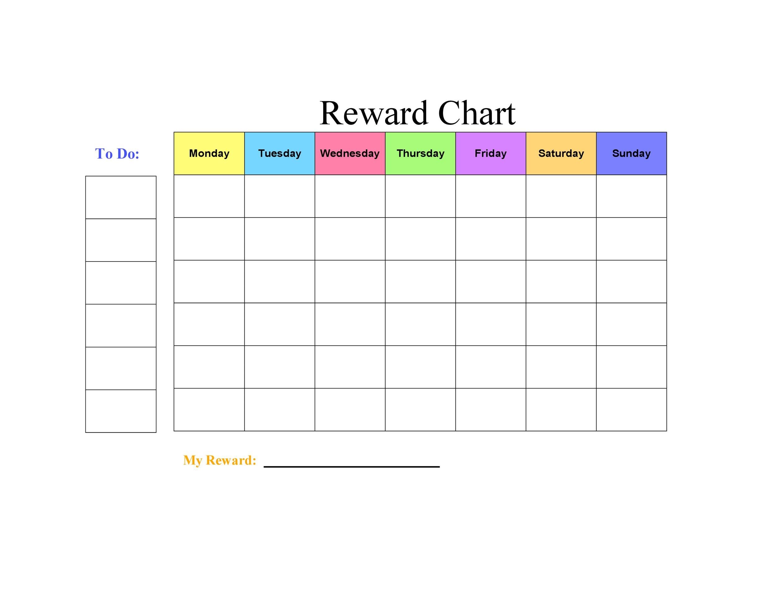 Universal Create A Chart From Monday To Friday Get Your Calendar 