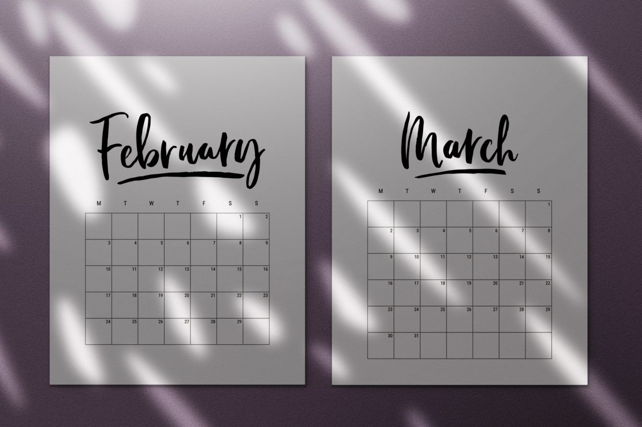 45 Best Printable Calendars 2020 (Both Free And Premium)