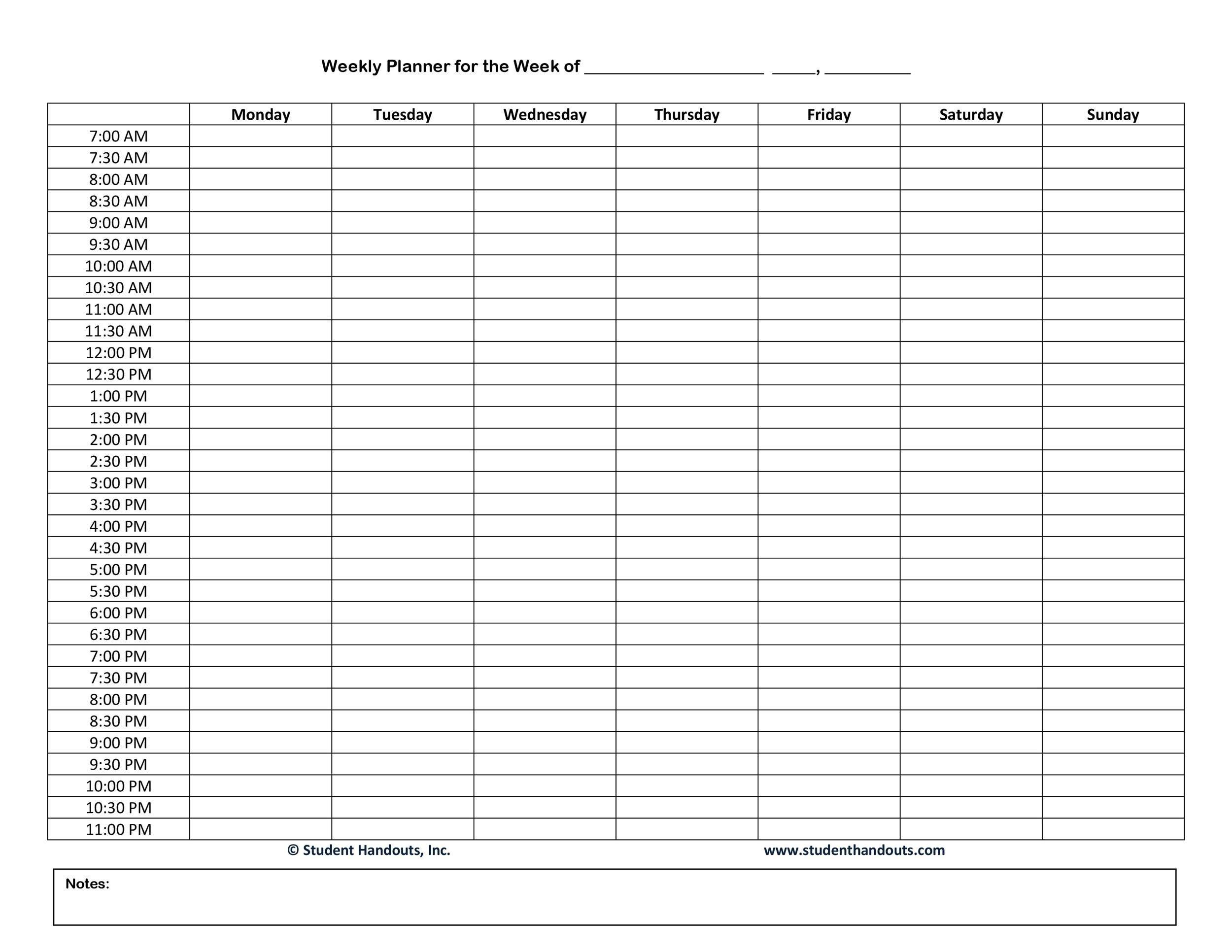 47 Printable Daily Planner Templates (Free In Word/excel/pdf)