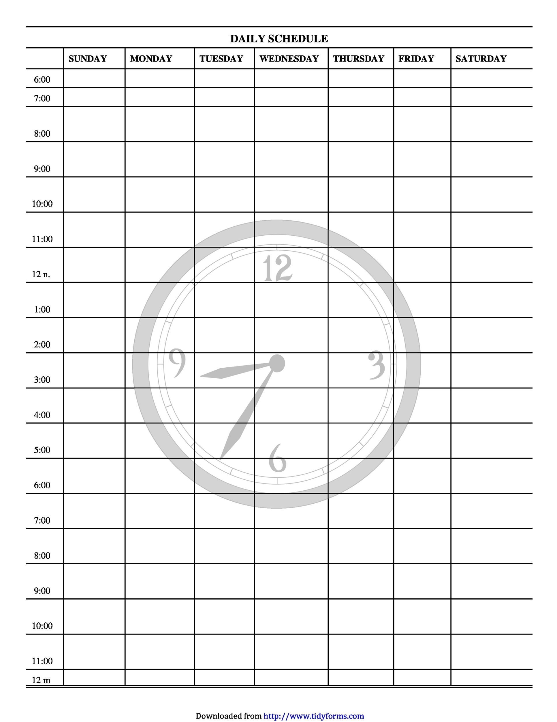 47 Printable Daily Planner Templates (Free In Word/excel/pdf)