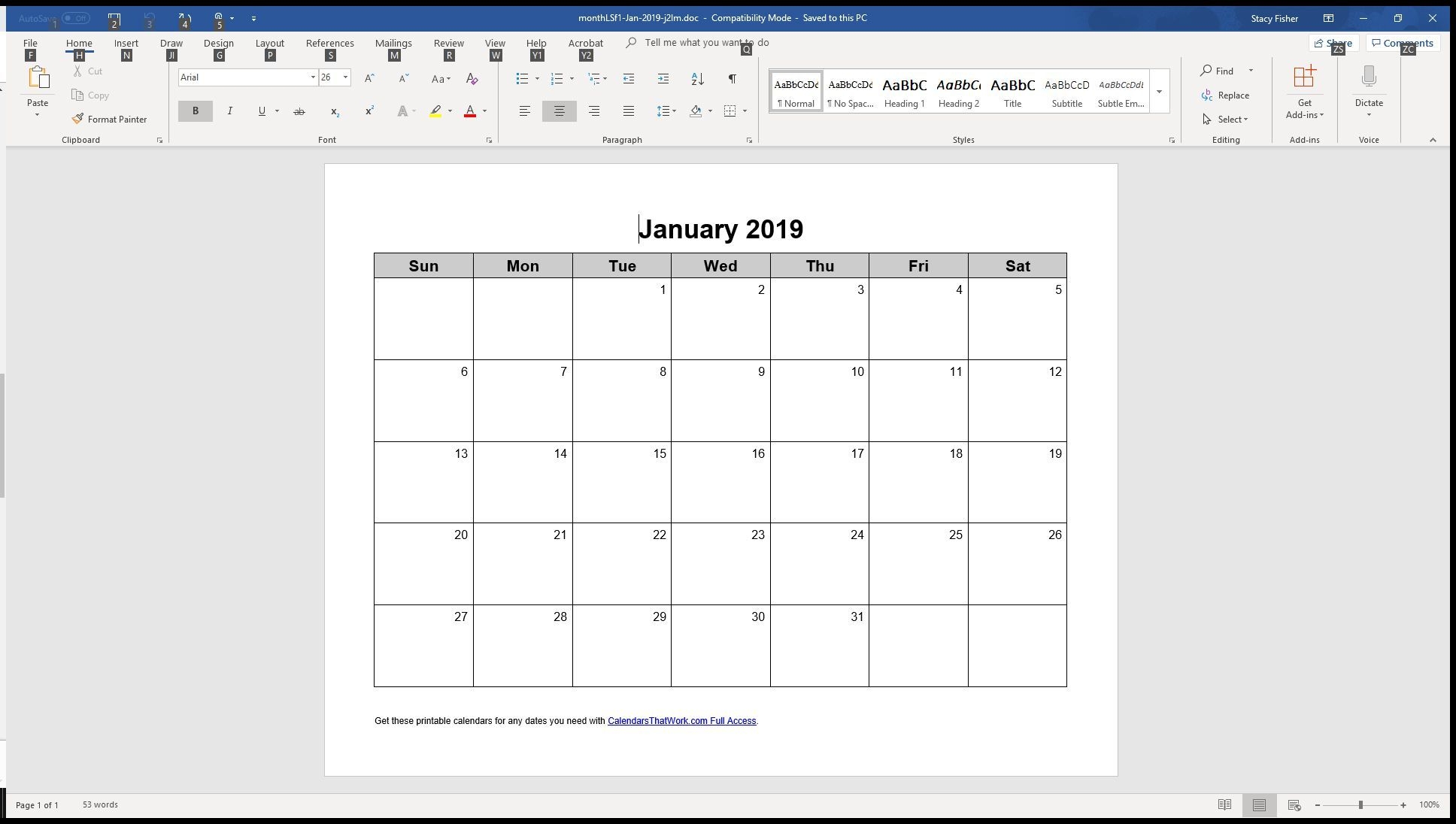 7 Top Place To Find Free Calendar Templates For Word