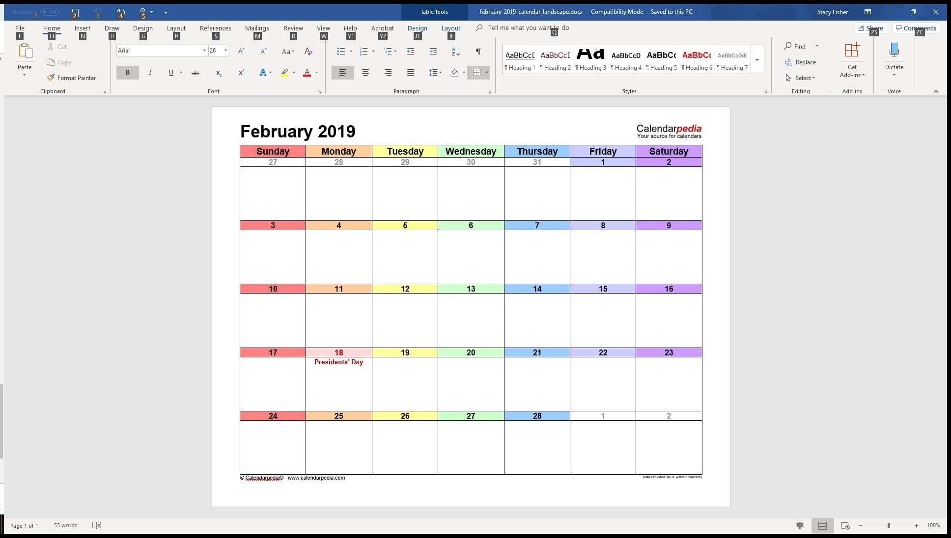 7 Top Place To Find Free Calendar Templates For Word