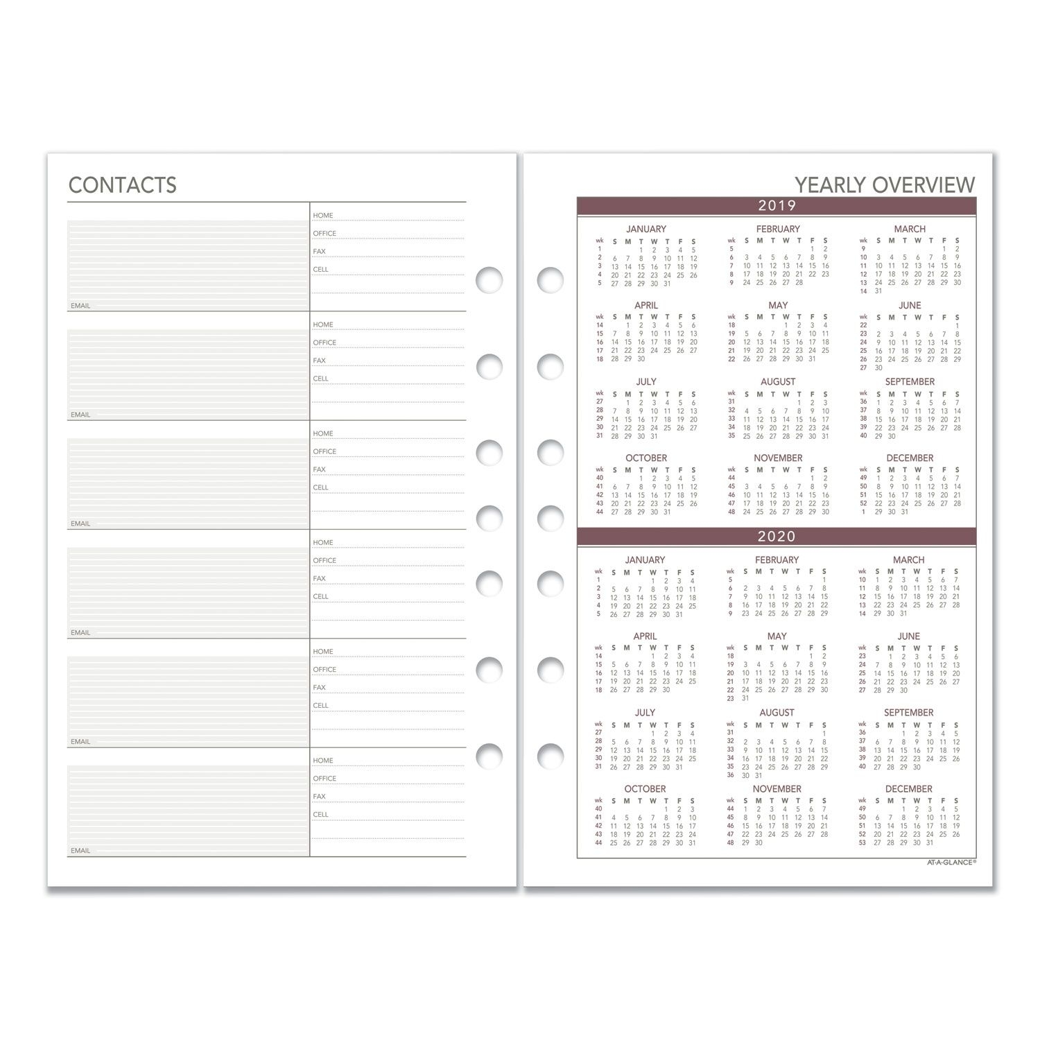 8.5 X 11 Calander Filler For 2020 - Calendar Inspiration Design