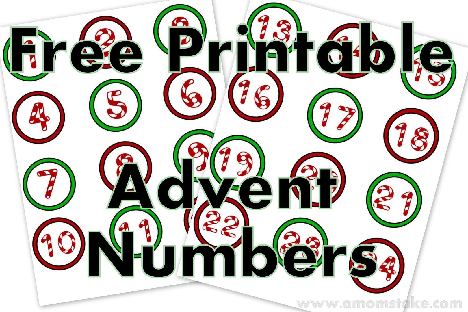 8 Best Images Of Christmas Numbers Printable - Free