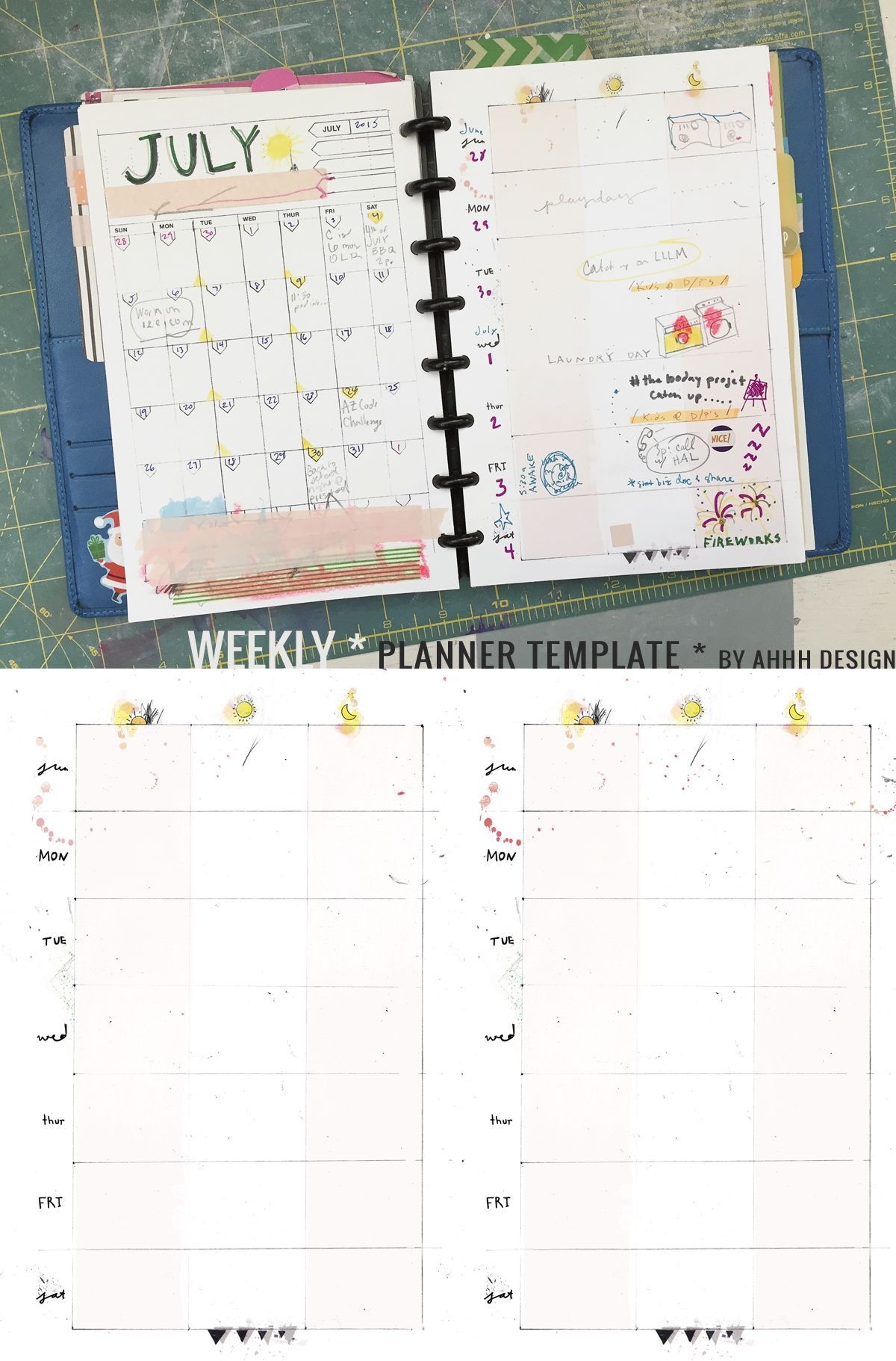 A Messy Week | Planner Template, Daily Planner Diy, Diy Planner