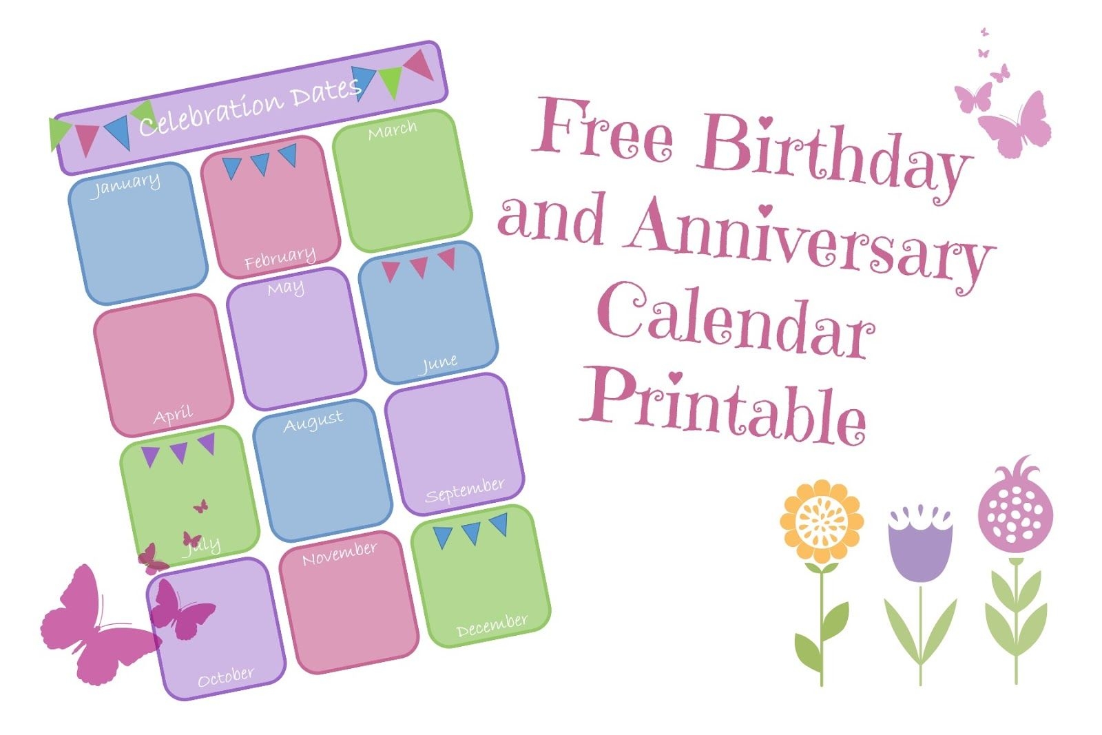 Adoorabell: Perpetual Birthday And Anniversary Calendar