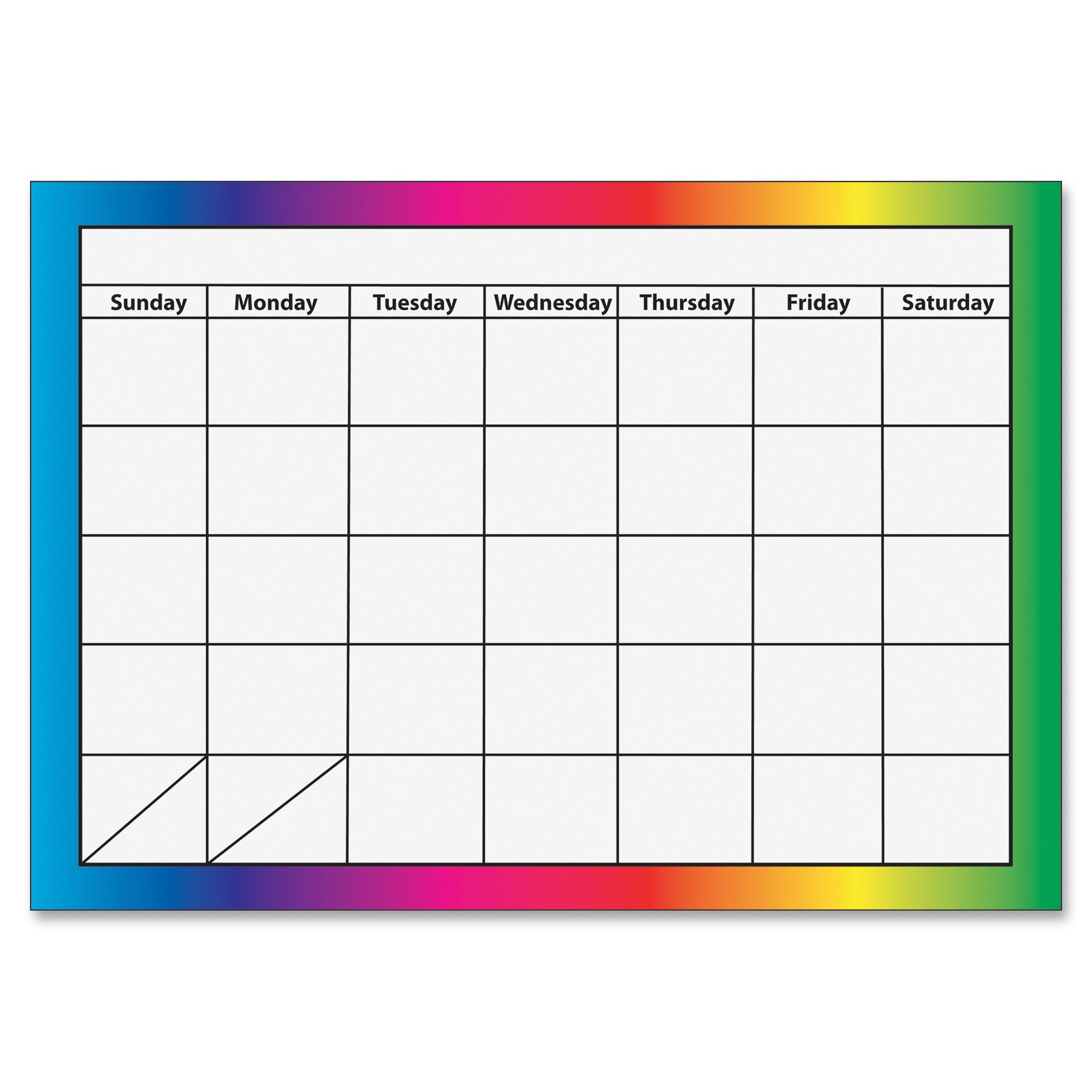 Ashley 1-Month Dry Erase Magnetic Calendar - Academic - Monthly, Weekly,  Daily - 8 1/2&quot; X 11&quot; Sheet Size - Multicolor - Write On/wipe Off, Dry Erase