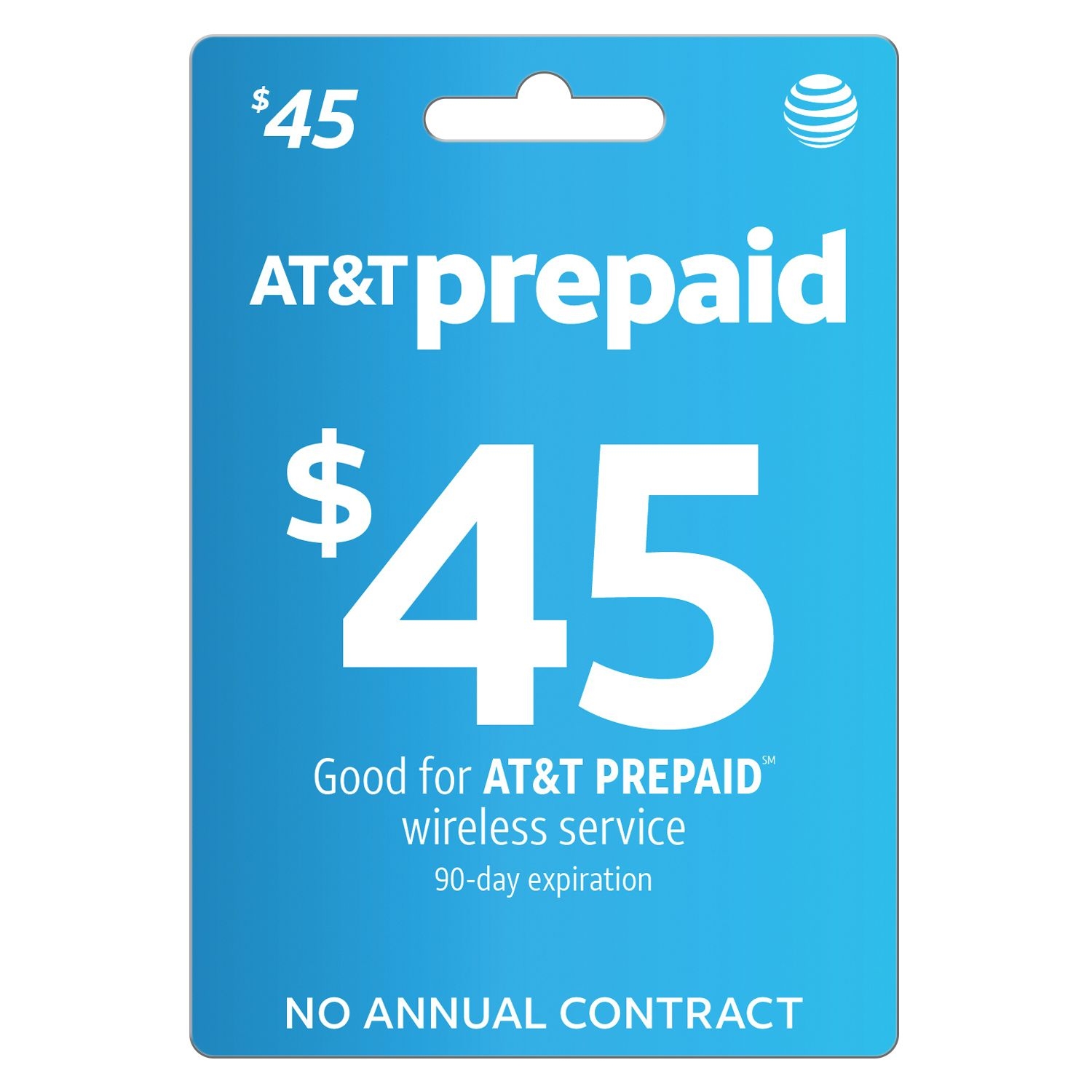 At&amp;t Prepaid $45 E-Pin Top Up (Email Delivery) - Walmart