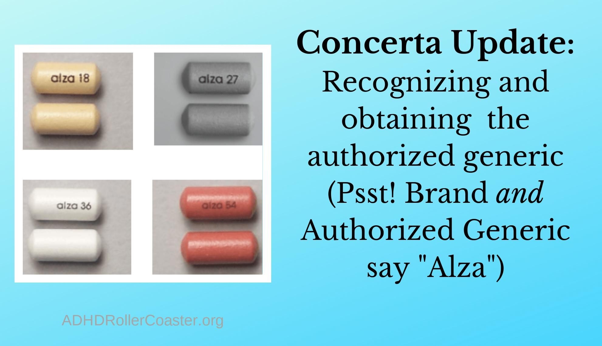 Authorized Generic Concerta Update: 3/9/20 -