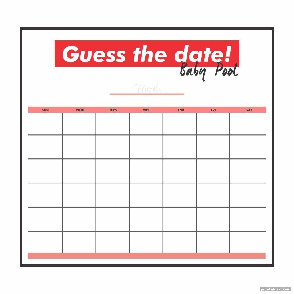 universal guess the baby weight and date template get your calendar