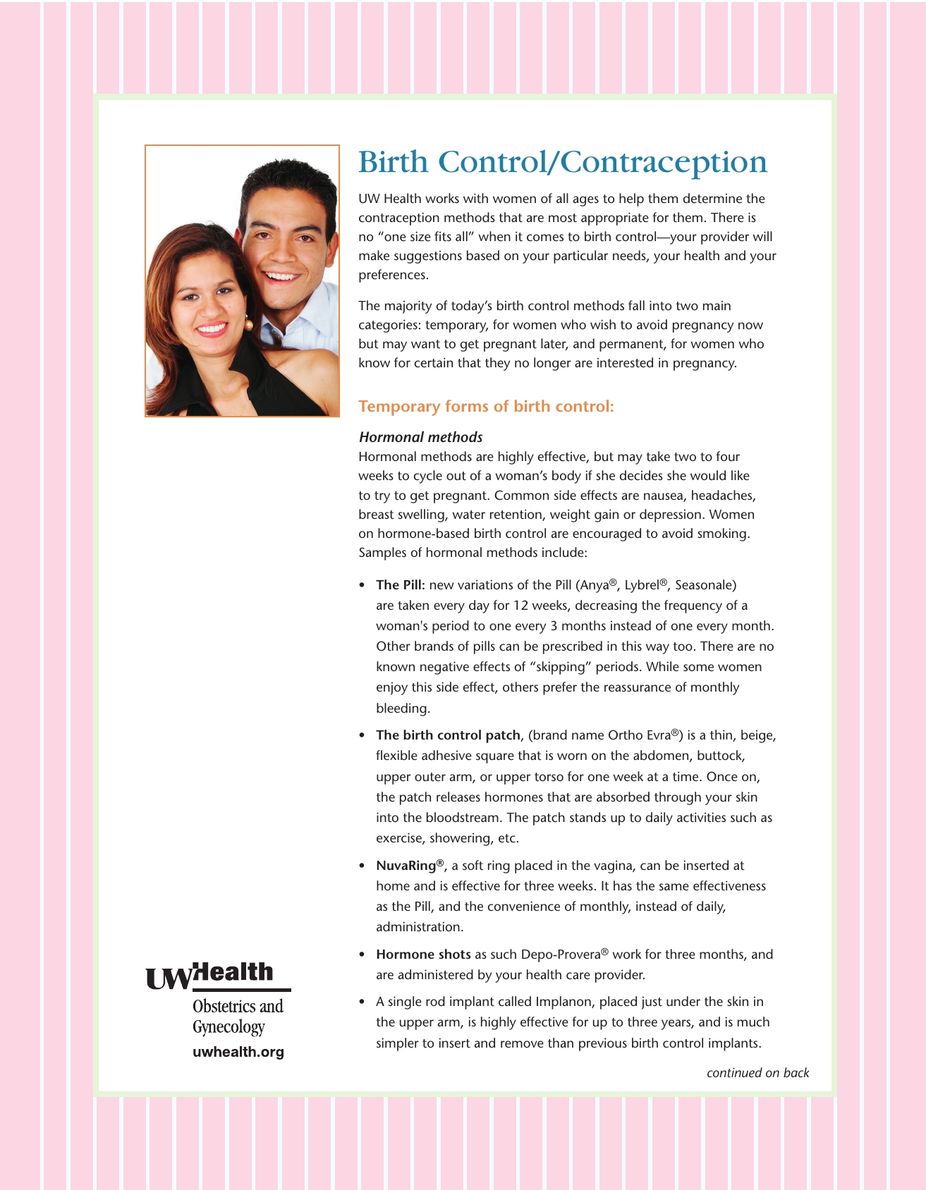 Birth Control/contraception