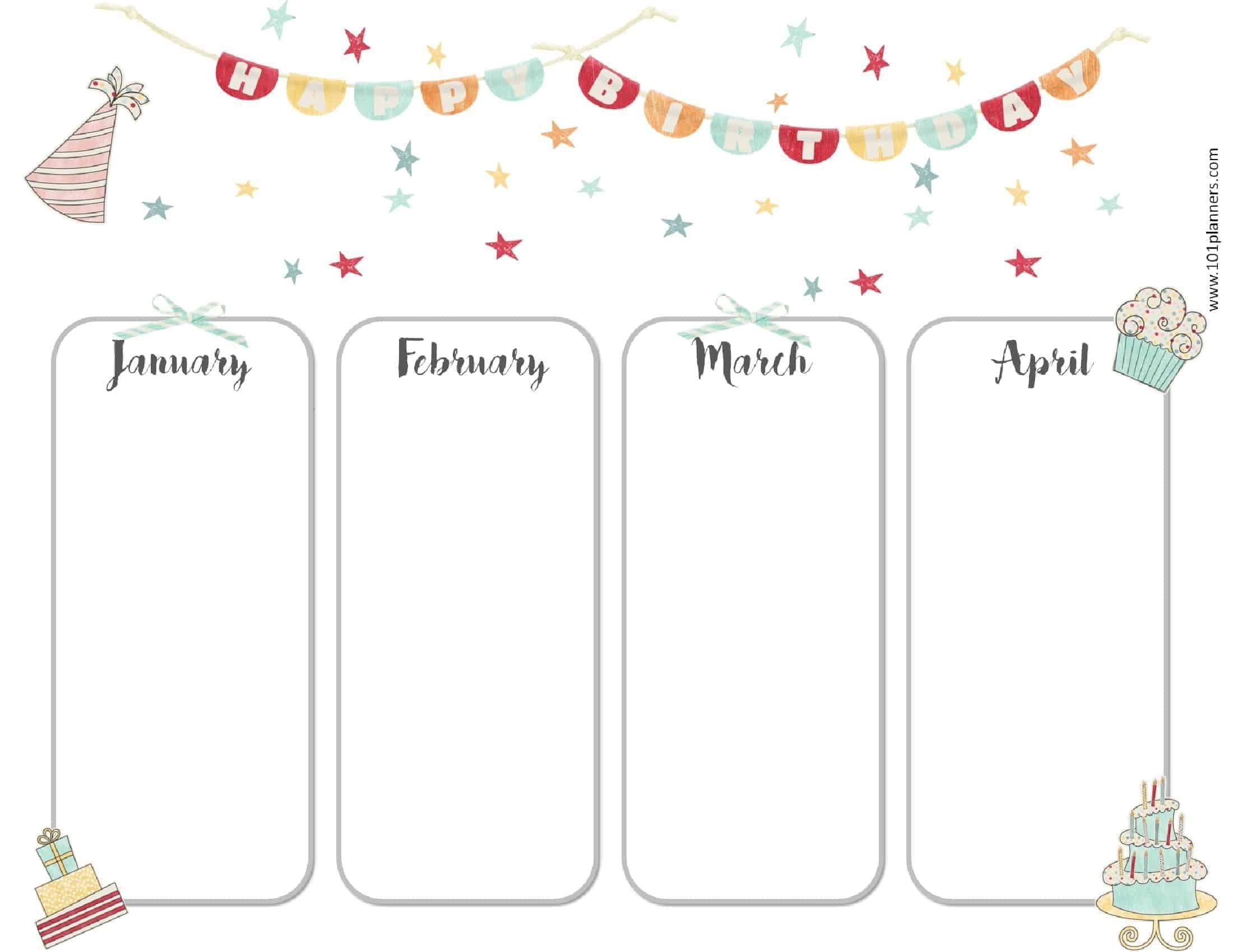 how to birthday calendars that we can fill in get your calendar printable