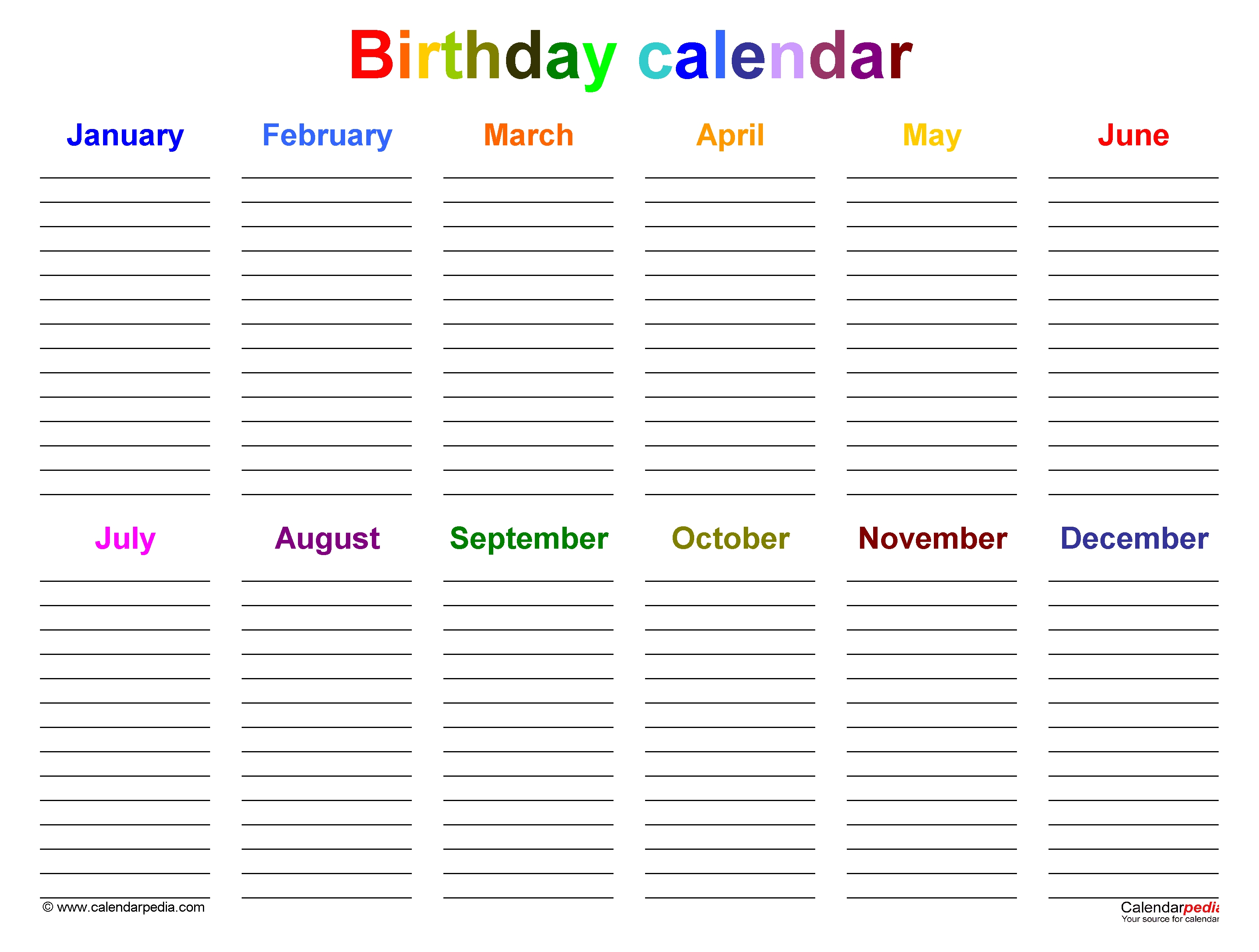 create your birthday calendar fill in online get your calendar printable