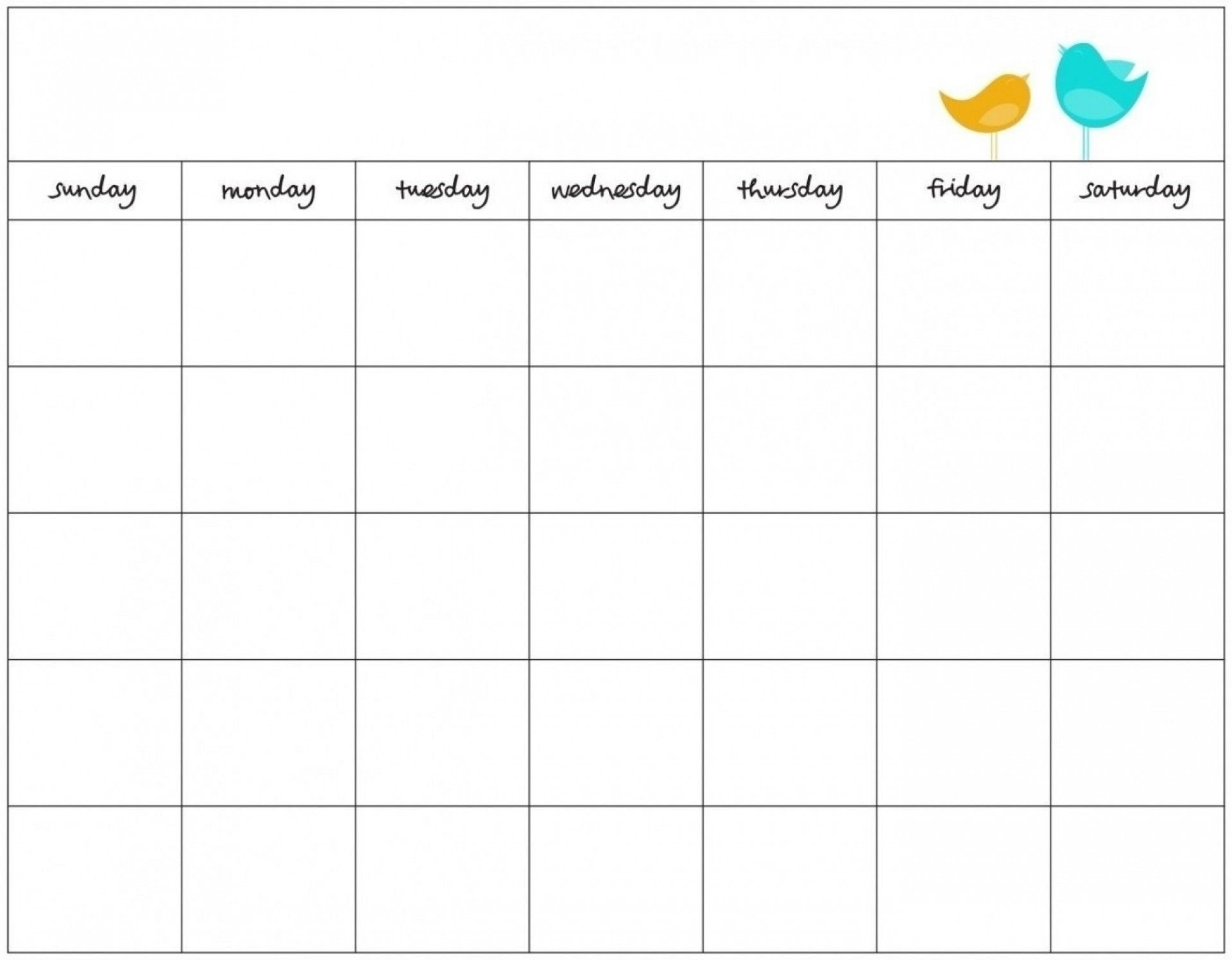 Effective Blank 7 Day Schedule Get Your Calendar Printable