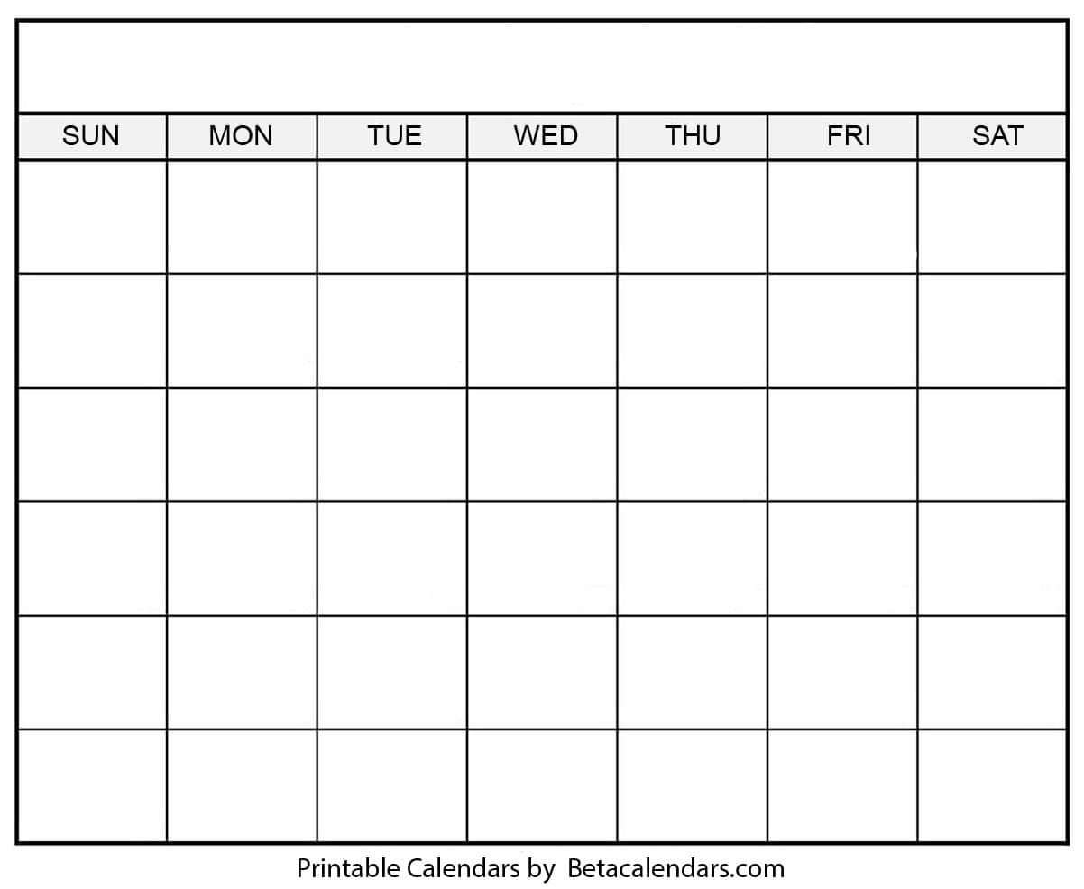 universal blank 30 day calendar printable get your