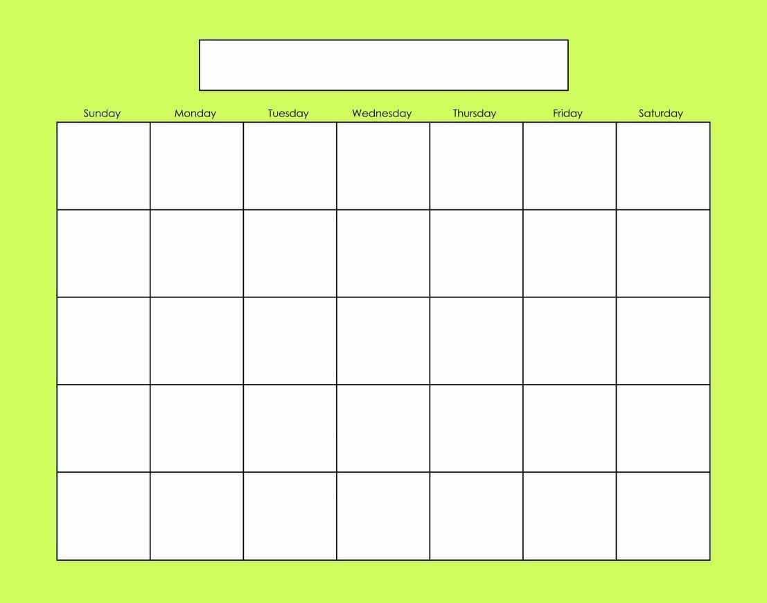 Printable Activity Calendar - Renee Charline