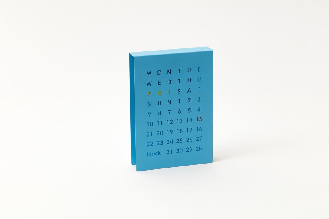 Block Perpetual Calendar - Various Colours