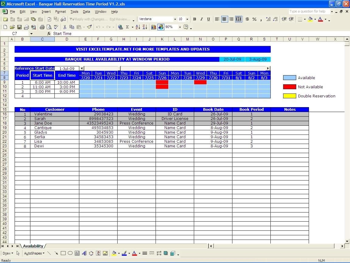 Universal Calendar For Campground Reservations Excel Spreadsheet Get Universal Calendar For Campground Reservations Excel Spreadsheet Get