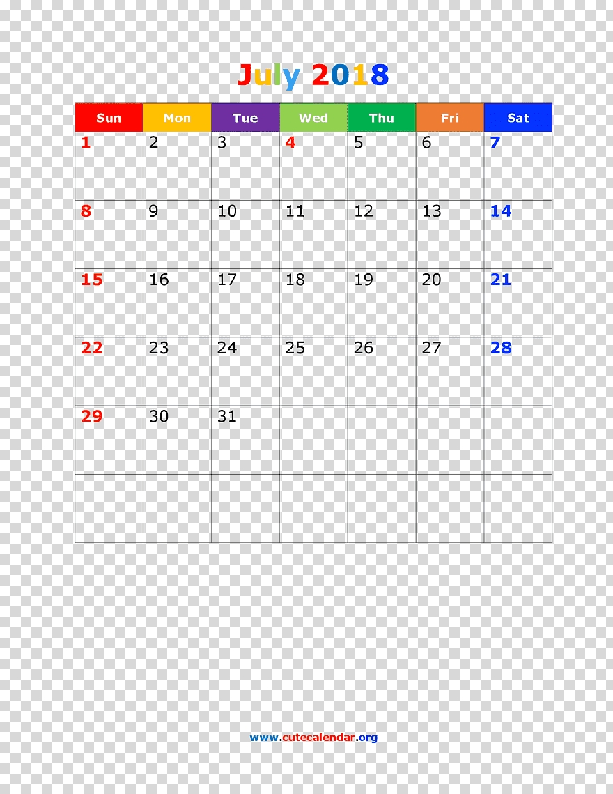 Calendar 0 Template June Ugc Net · July 2018, June Calendar
