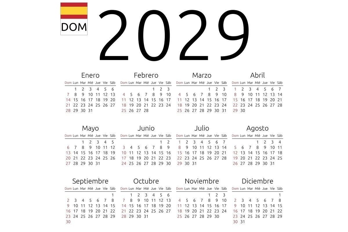 Calendar 2029, Spanish, Sunday In 2020 | Calendar Template