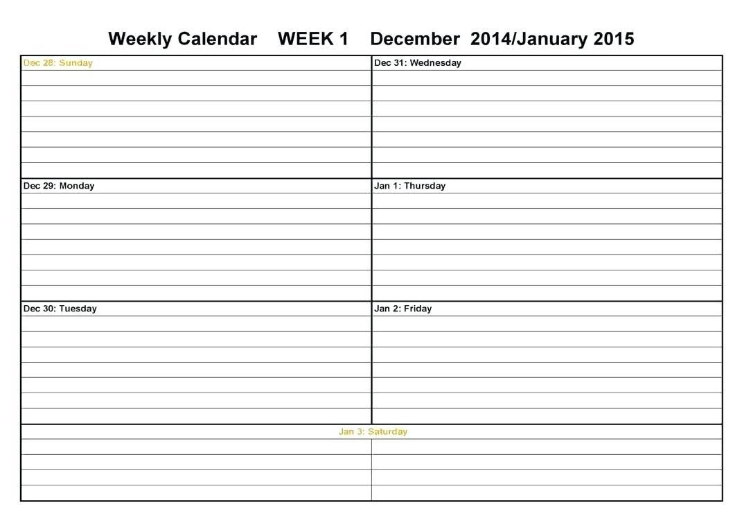 Effective Calendar Week On On Page - Get Your Calendar Printable