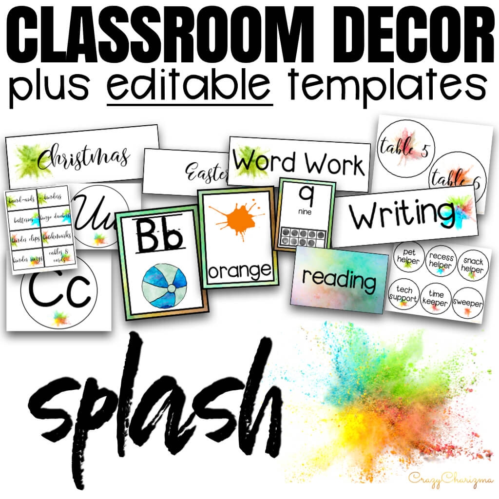 Classroom Decor Templates