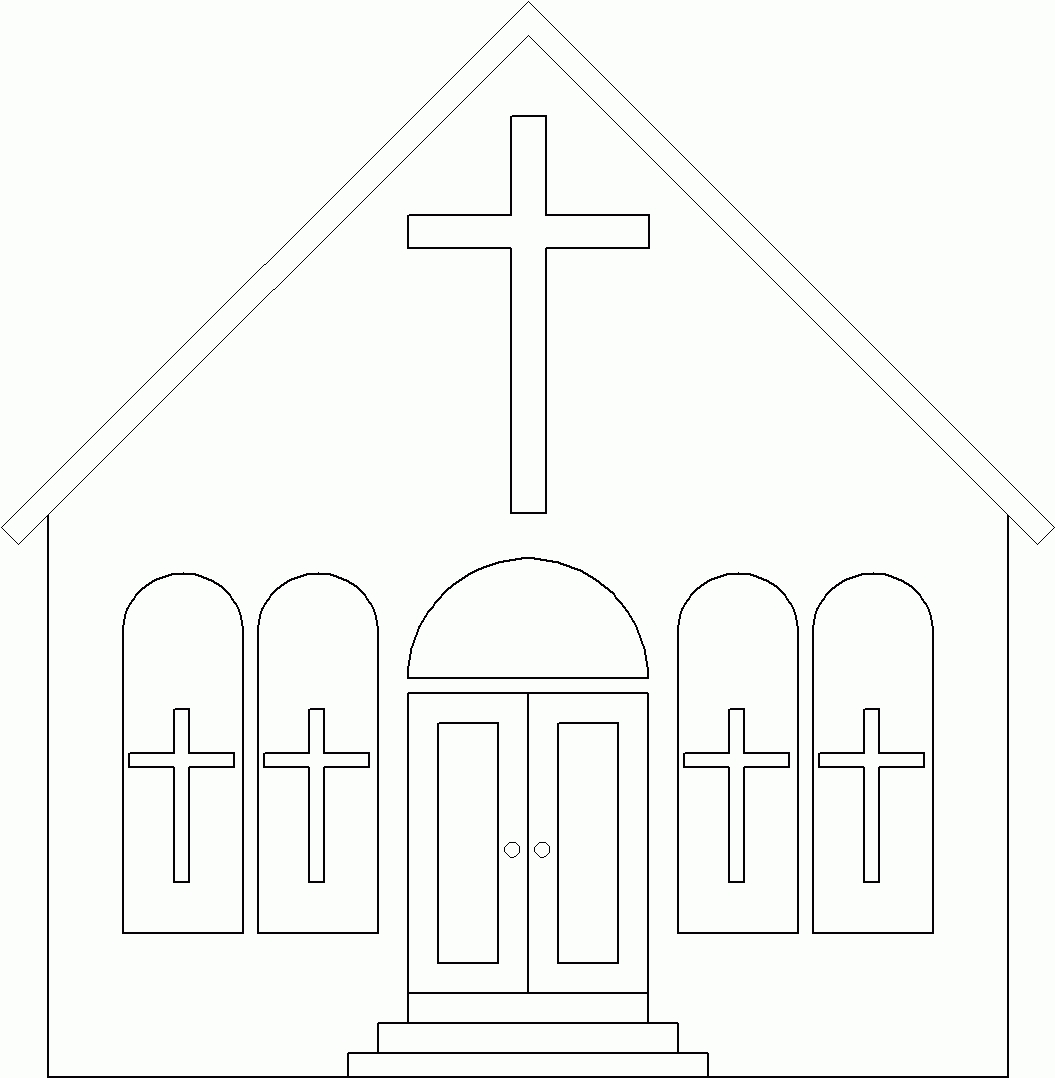 Coloring Pages Of A Church - Coloring Home