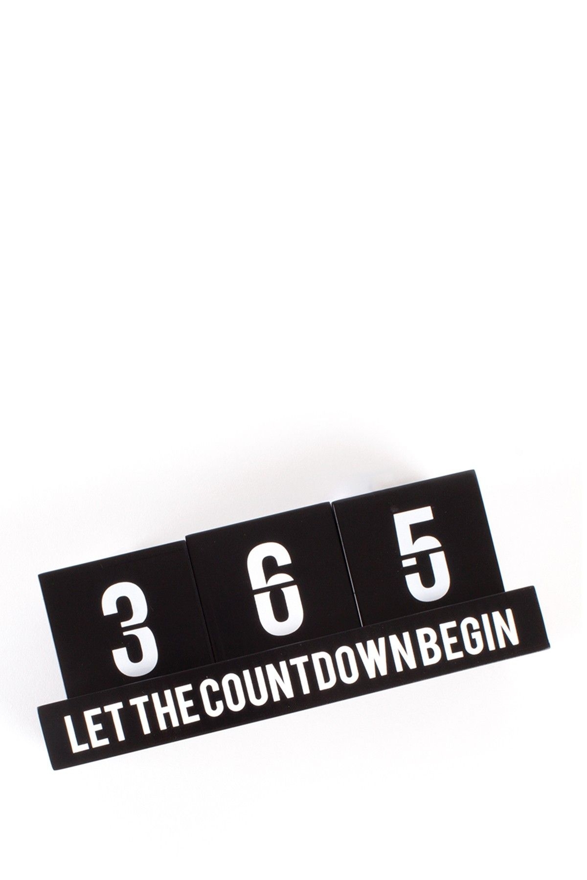 Countdown 365 Calendar - Black
